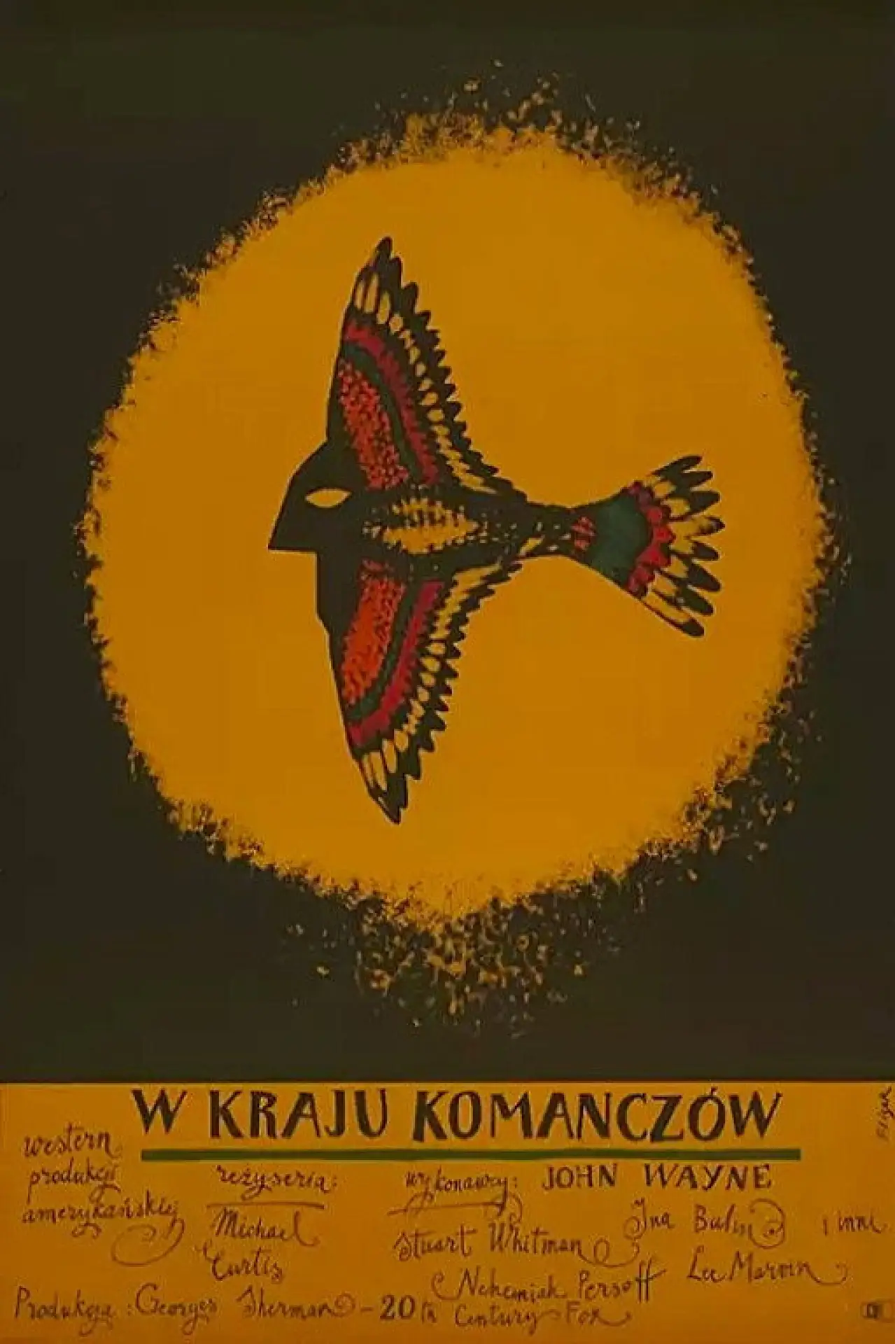 Plakat filmowy "W kraju Komanczów"