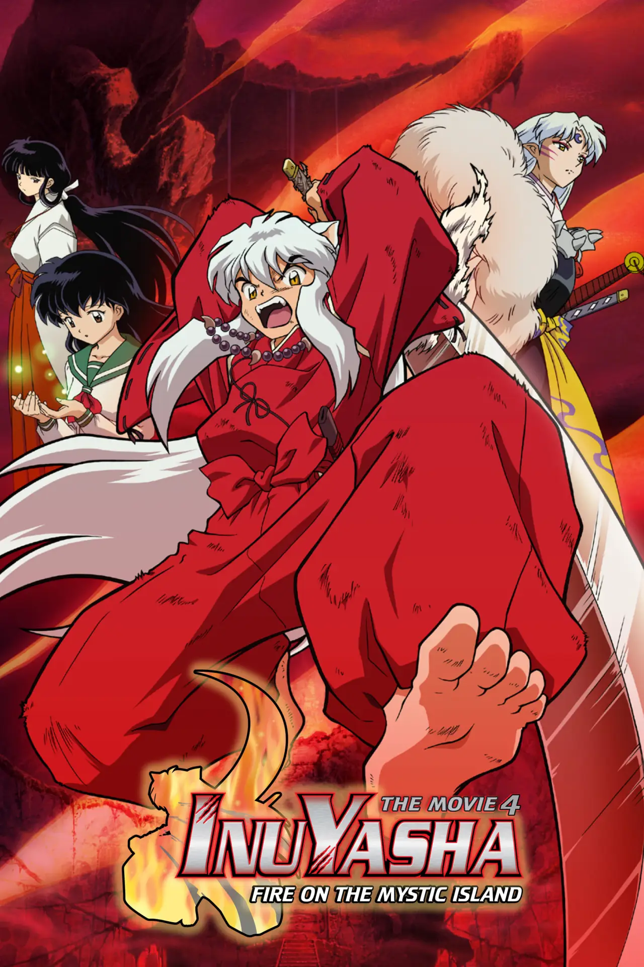Plakat filmowy "INUYASHA - Pożoga na mistycznej wyspie"