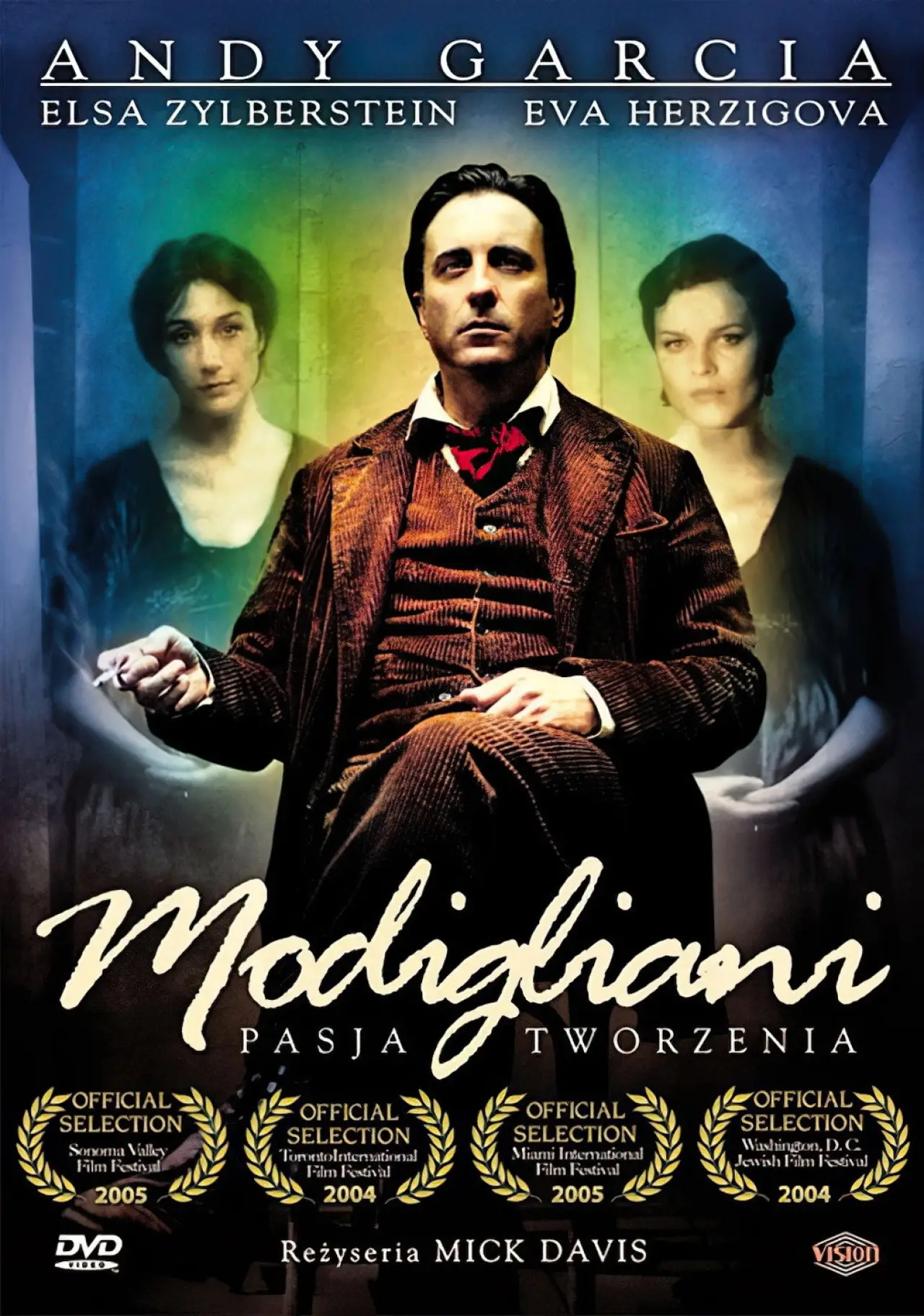 Plakat filmowy "Modigliani, pasja tworzenia"