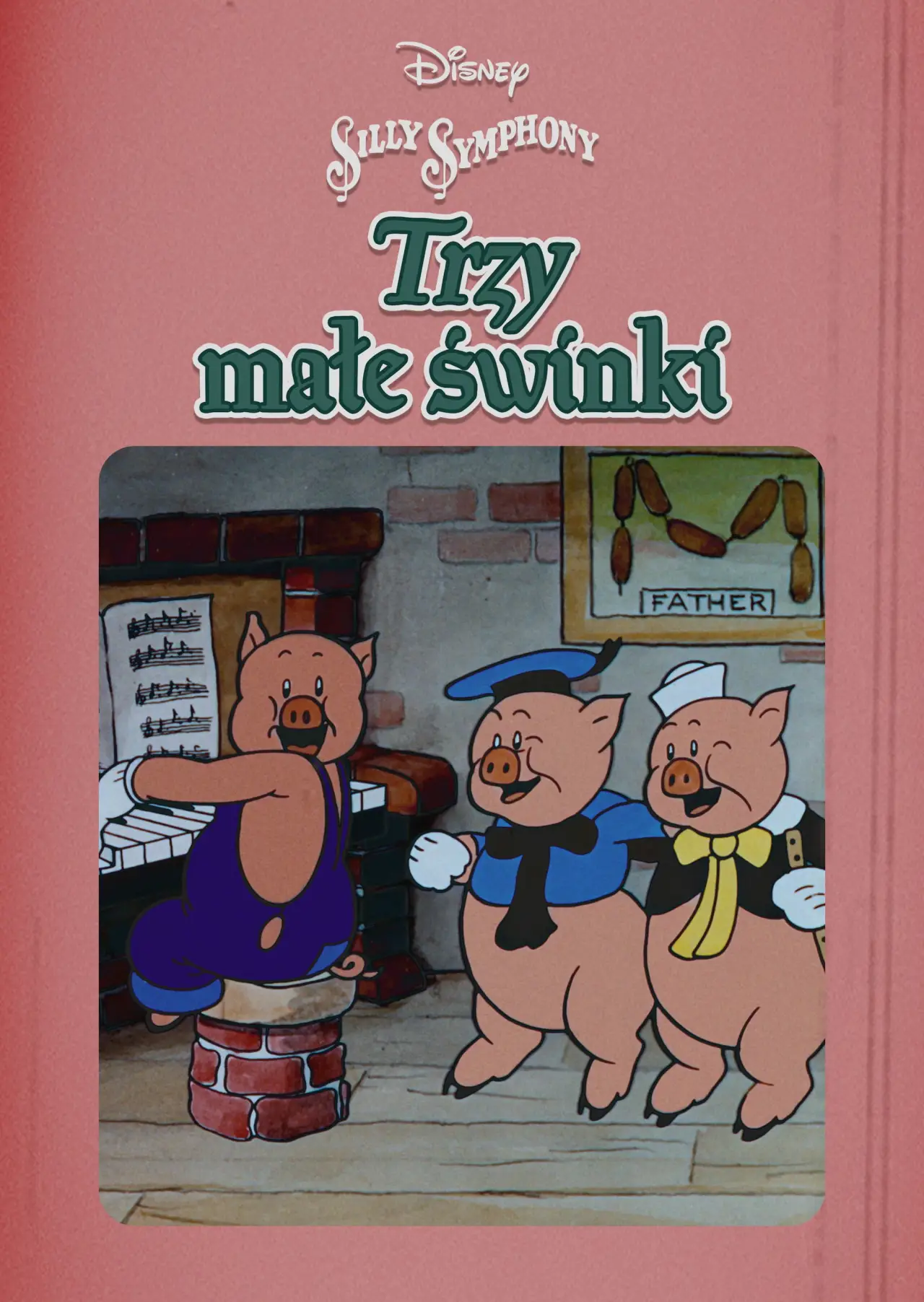 Plakat filmowy "Trzy małe świnki"
