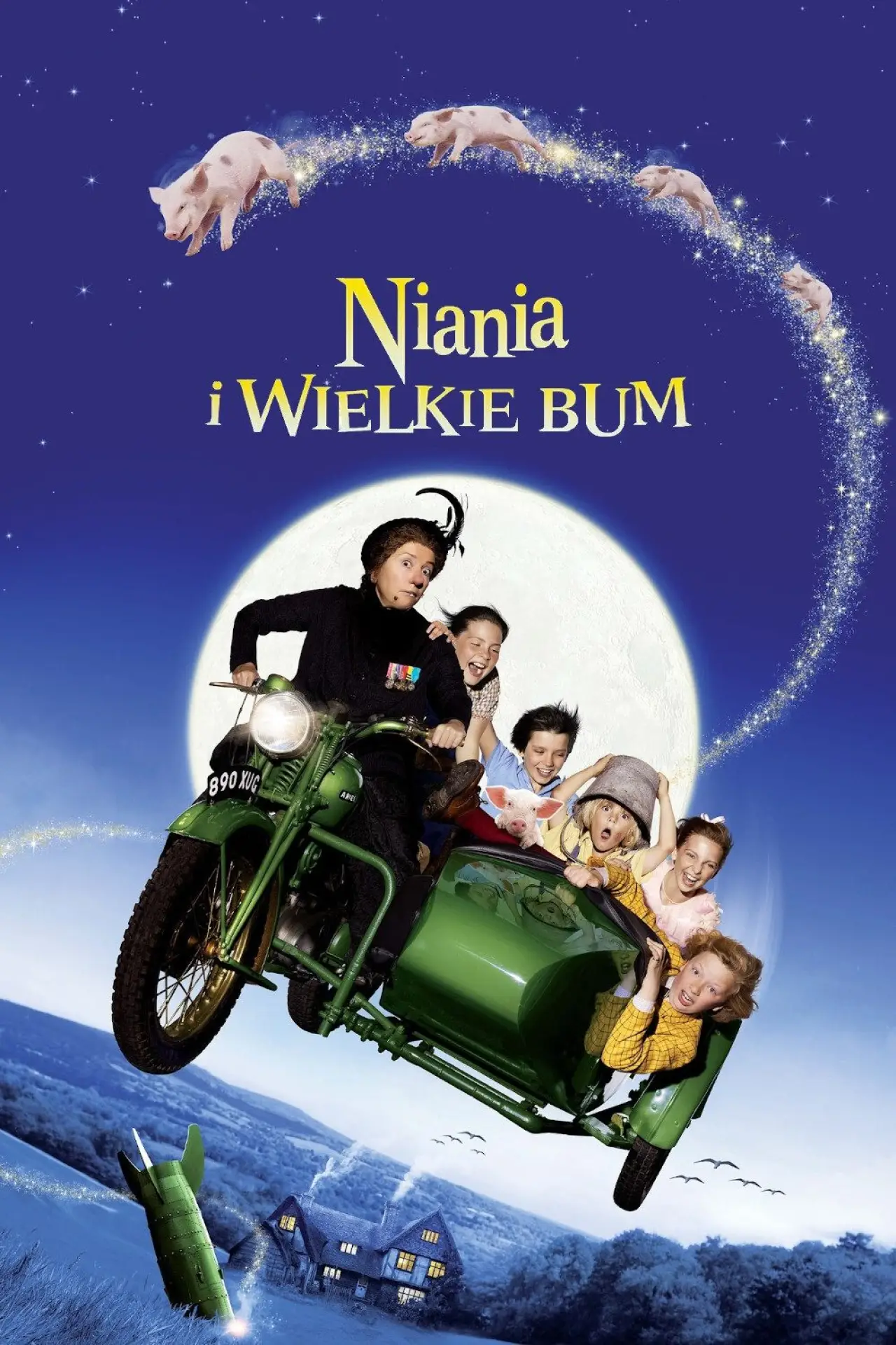 Plakat filmowy "Niania i wielkie bum"