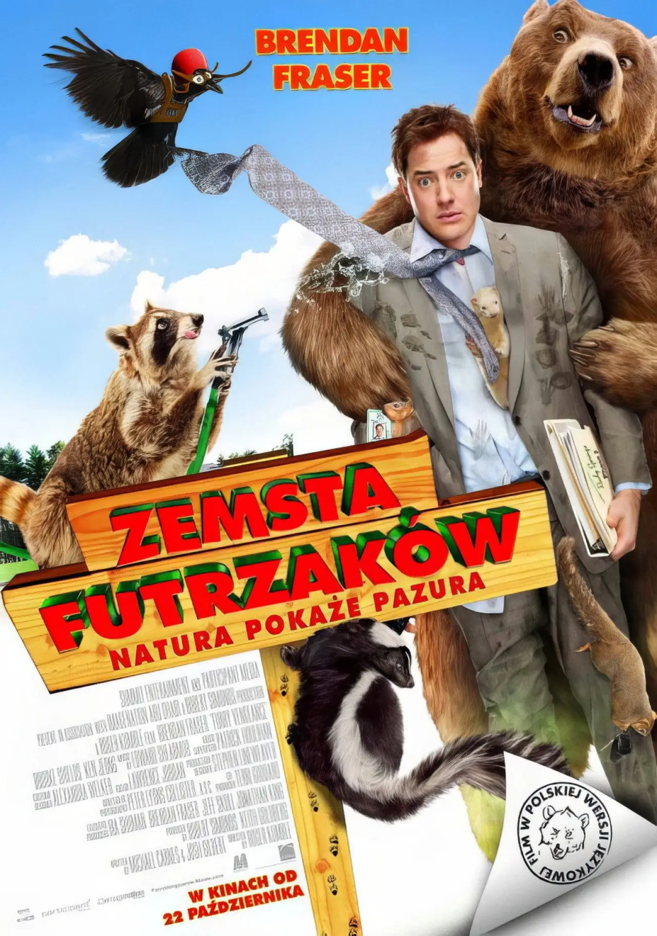 Plakat filmowy "Zemsta futrzaków"