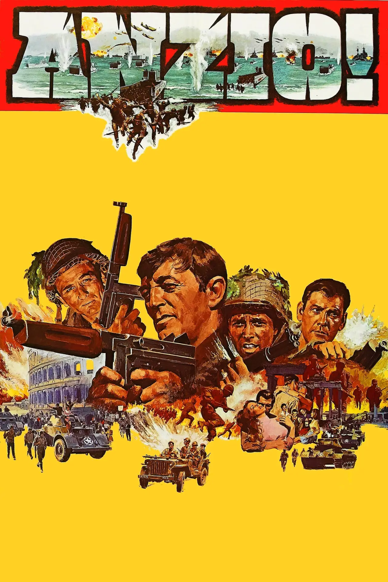 Plakat filmowy "Bitwa o Anzio"