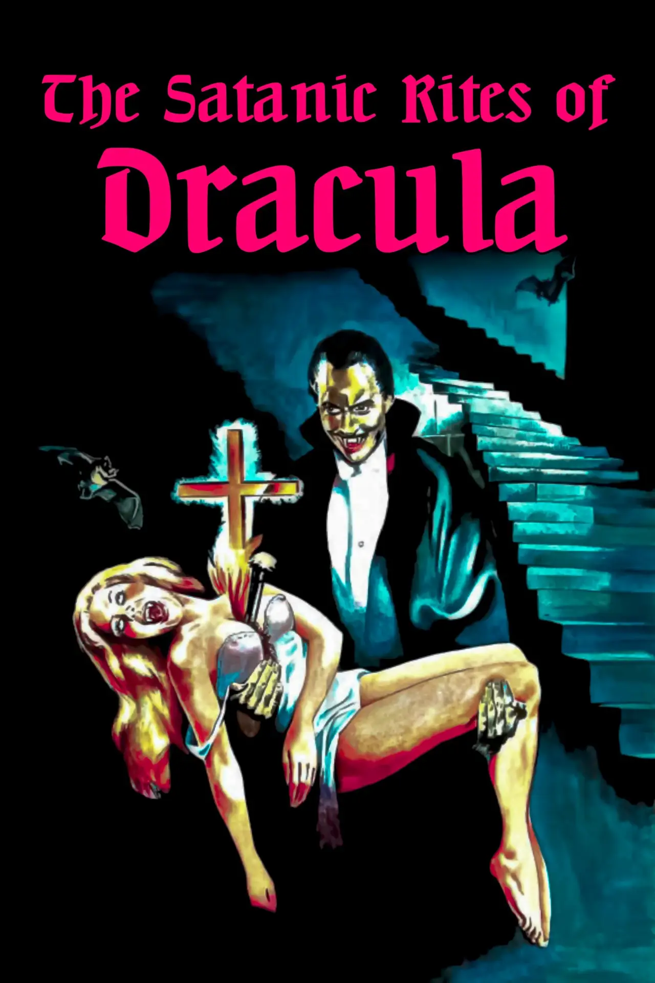 Plakat filmowy "Szatański plan Draculi"