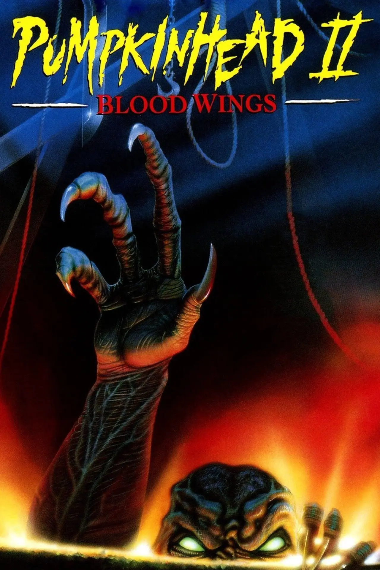 Plakat filmowy "Dyniogłowy II: Krwawe Skrzydła"