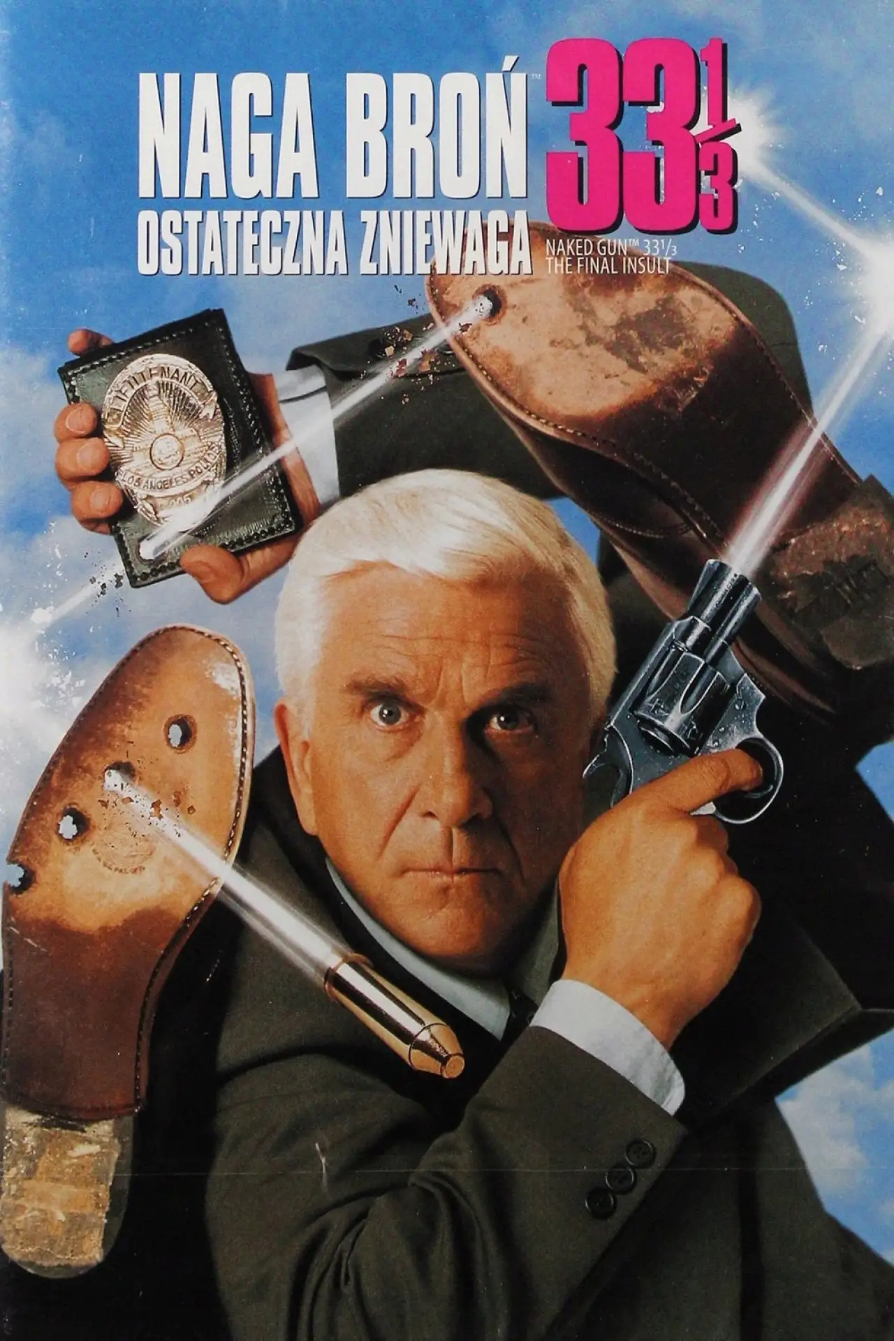 Plakat filmowy "Naga broń 33 1/3: Ostateczna zniewaga"