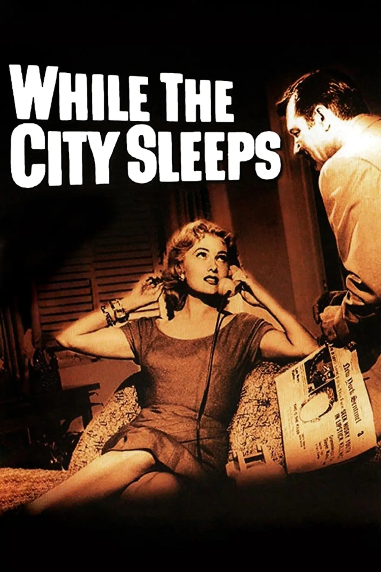 Plakat filmowy "While the City Sleeps"