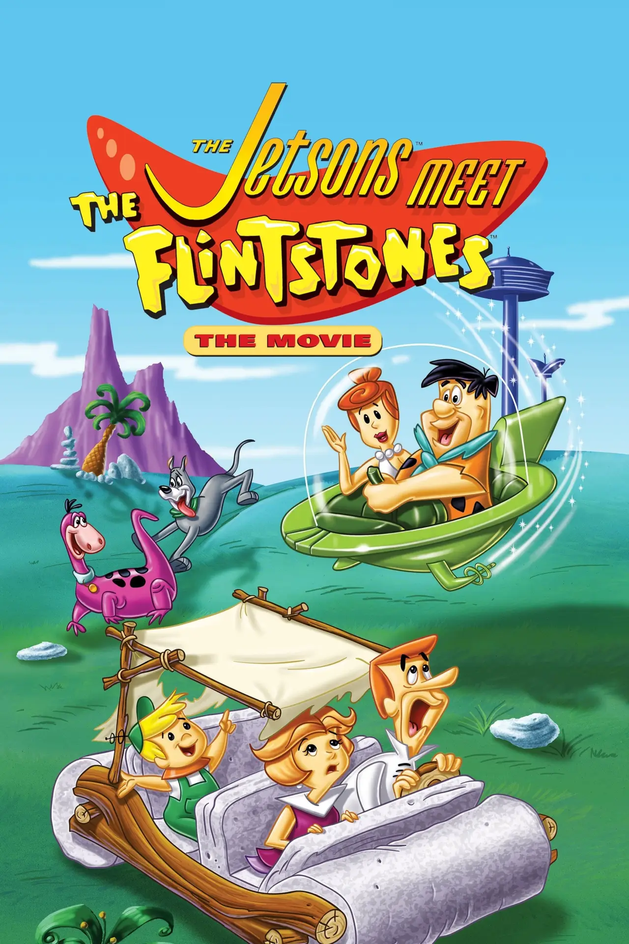 Plakat filmowy "Jetsonowie spotykają Flintstonów"