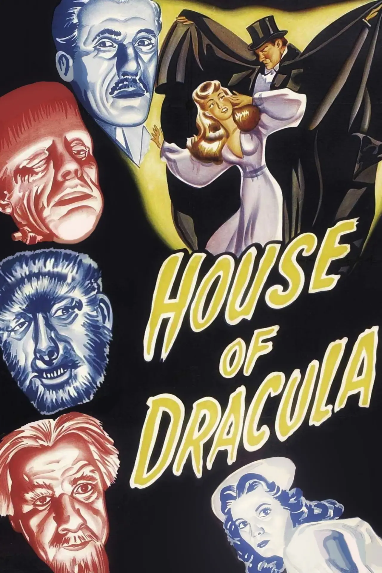 Plakat filmowy "Dom drakuli"