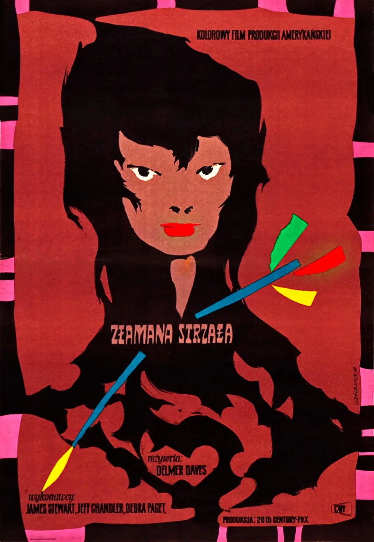 Plakat filmowy "Złamana strzała"