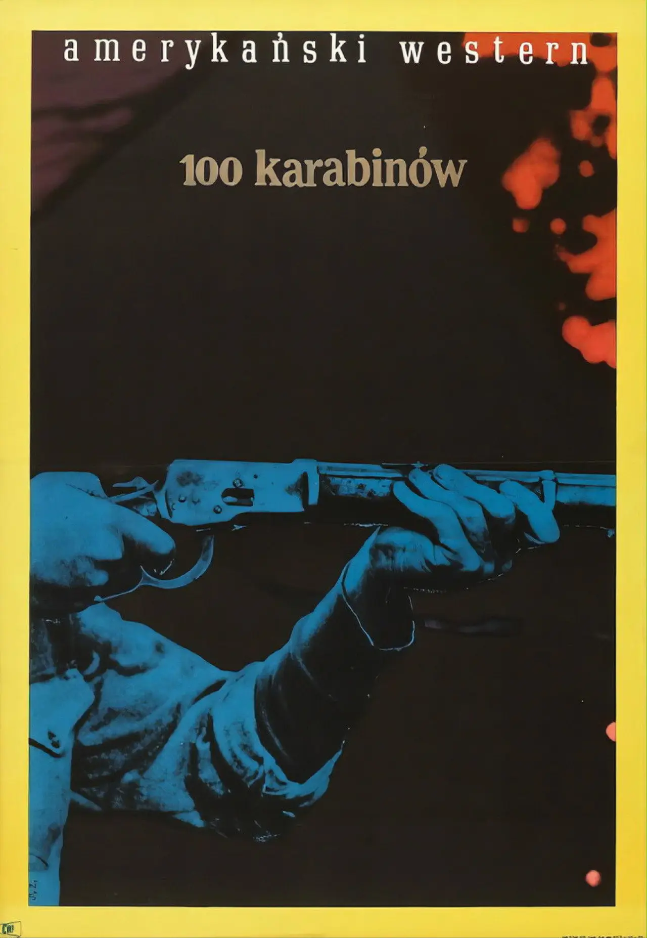 Plakat filmowy "100 karabinów"