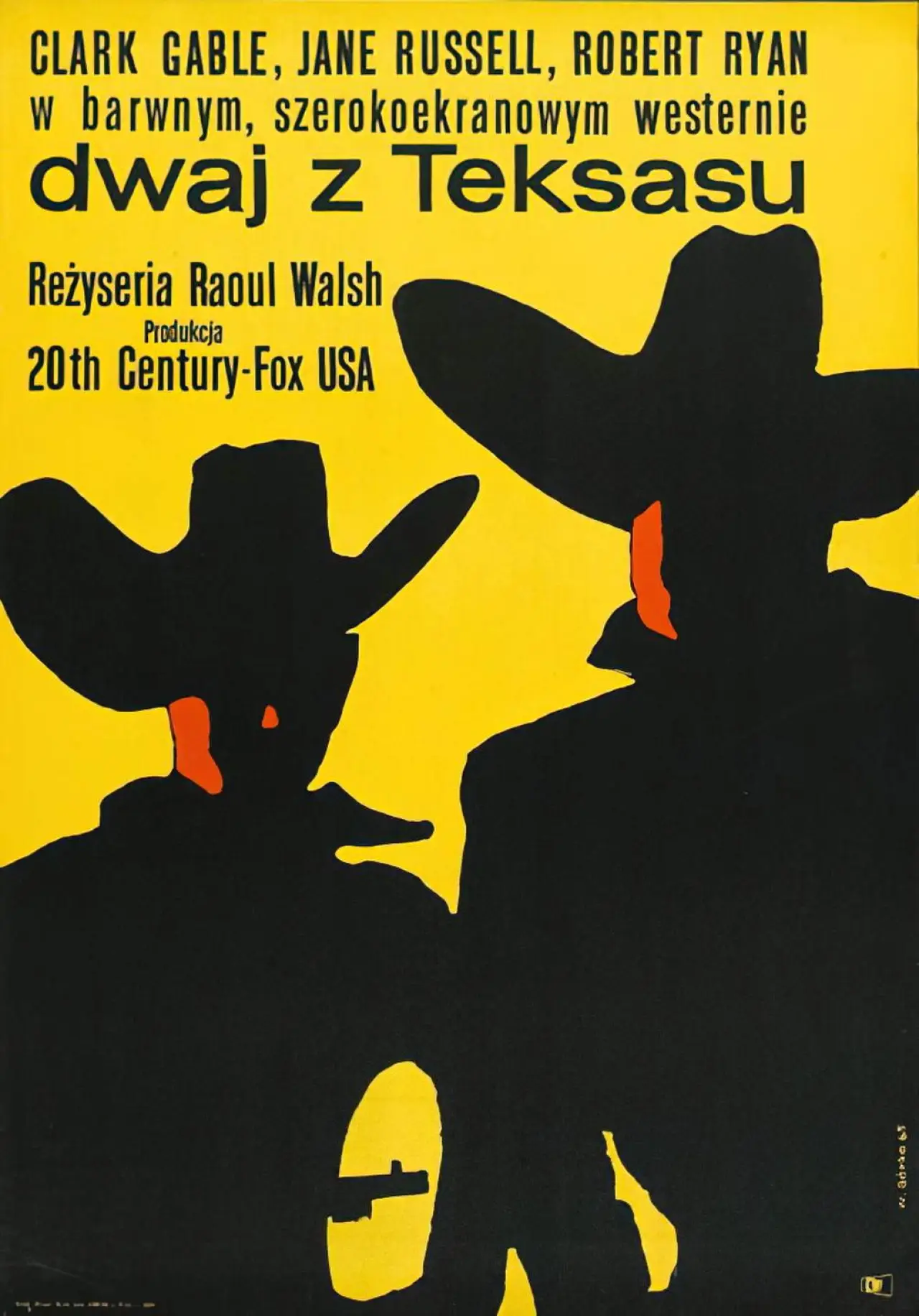 Plakat filmowy "Dwaj z Teksasu"