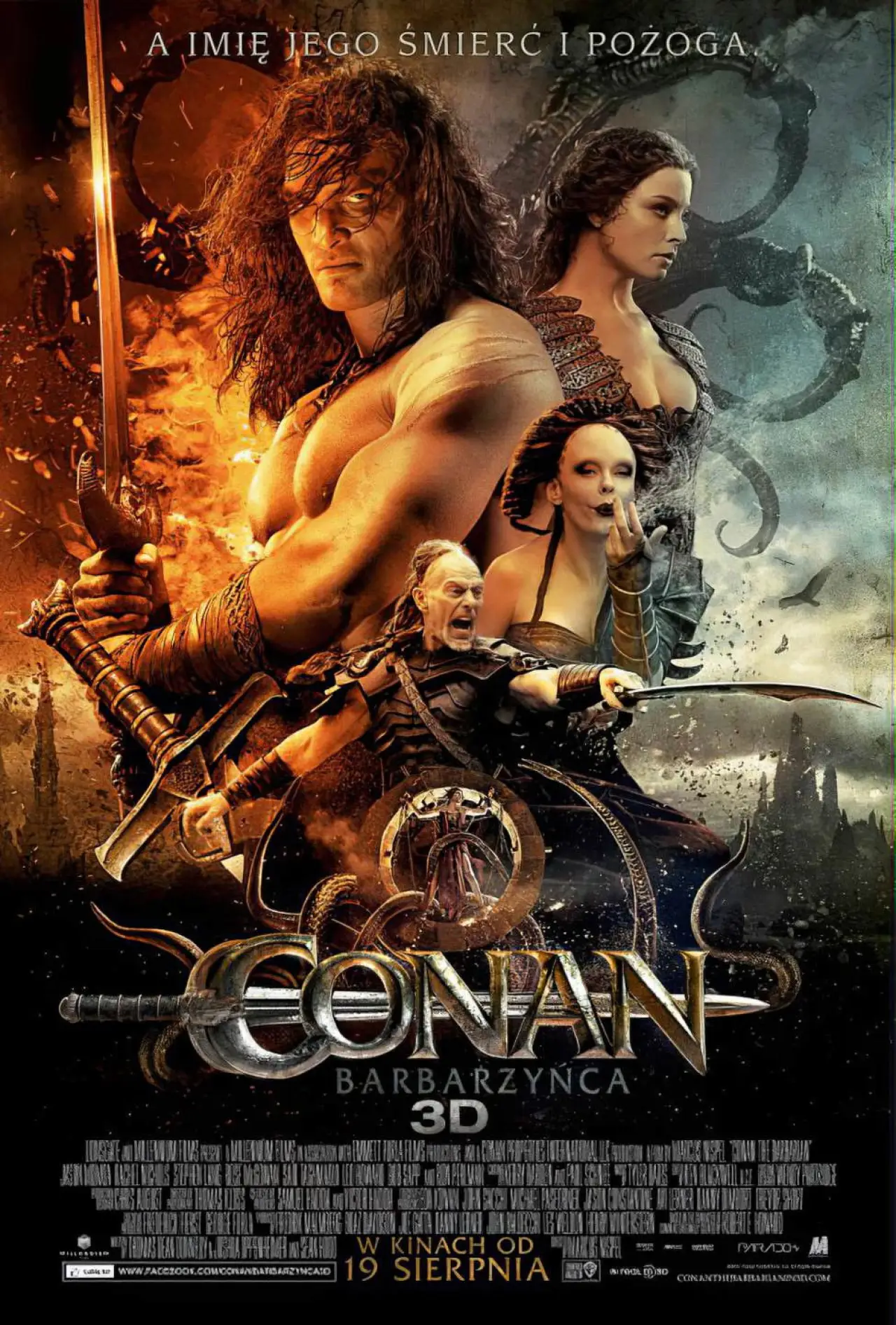 Plakat filmowy "Conan Barbarzyńca"