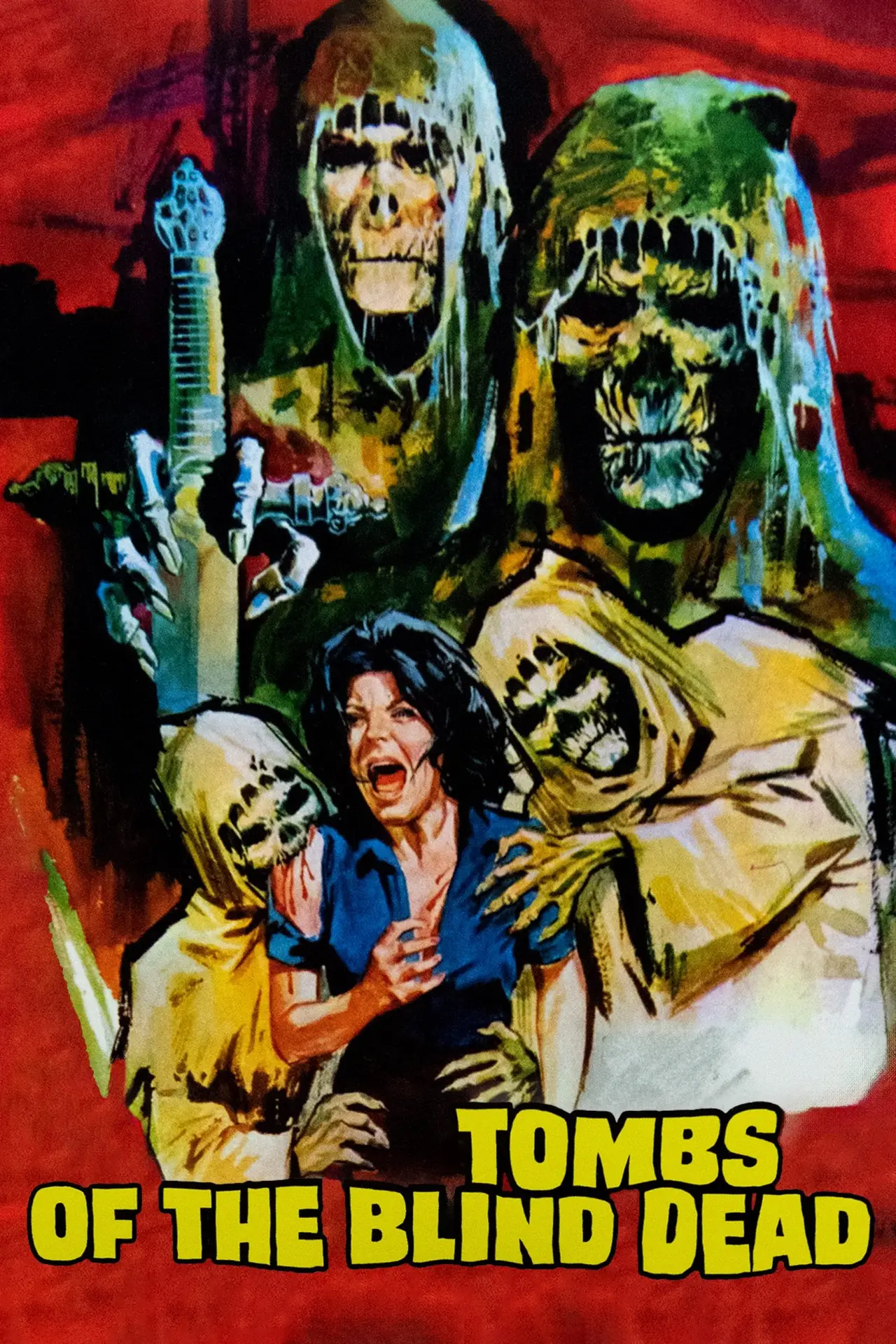 Plakat filmowy "Grobowce ślepej śmierci"