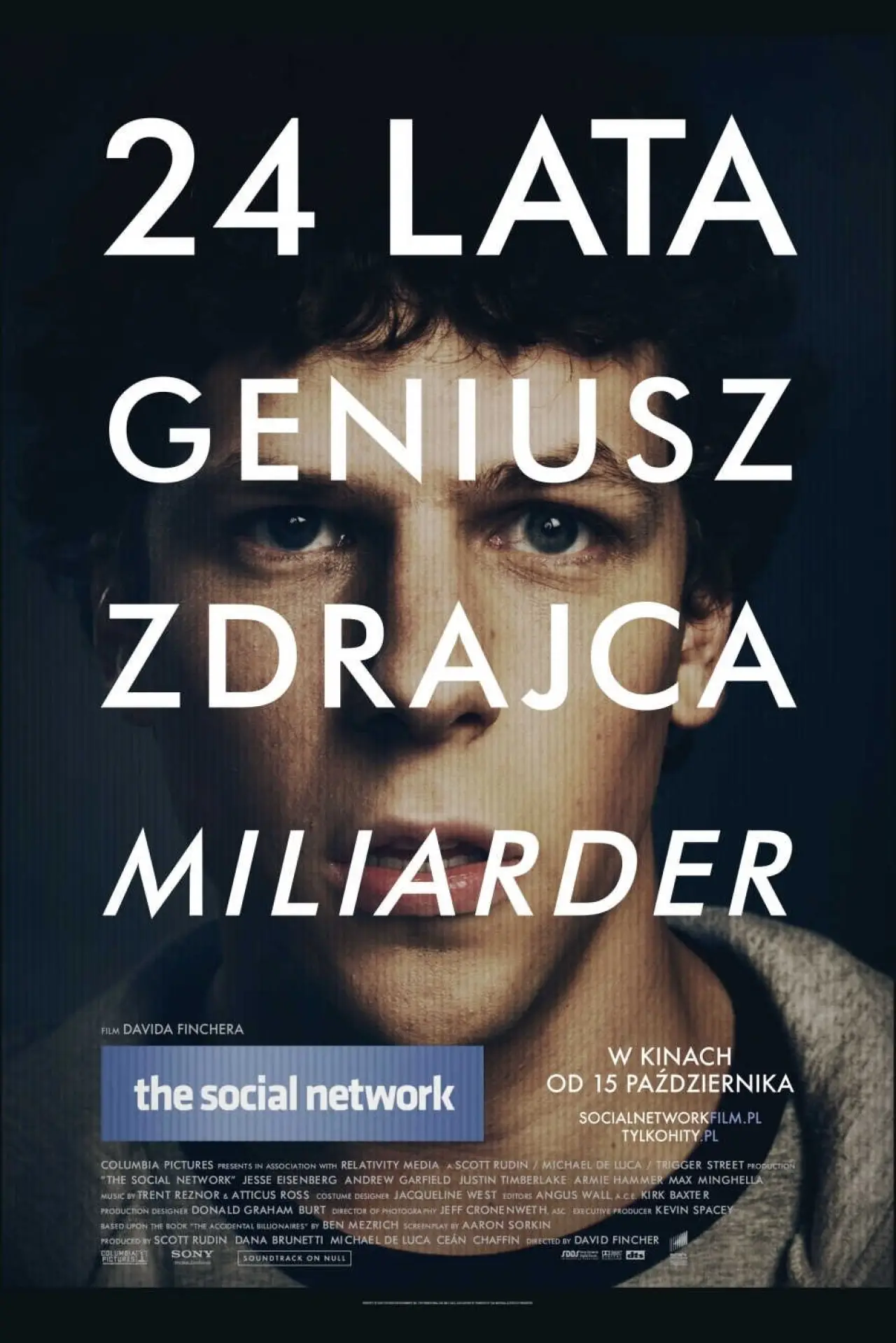 Plakat filmowy "The Social Network"