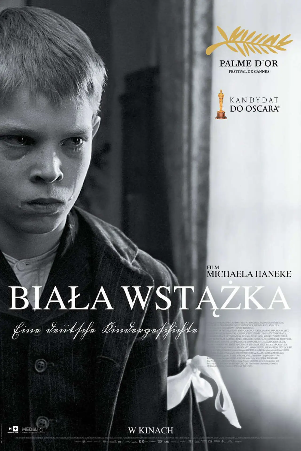 Plakat filmowy "Biała wstążka"