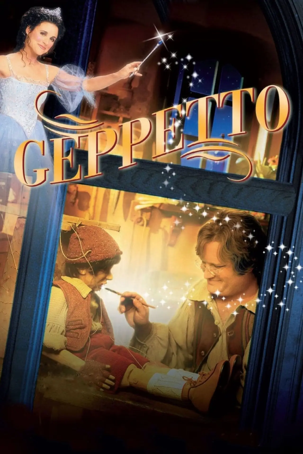 Plakat filmowy "Geppetto, ojciec Pinokia"