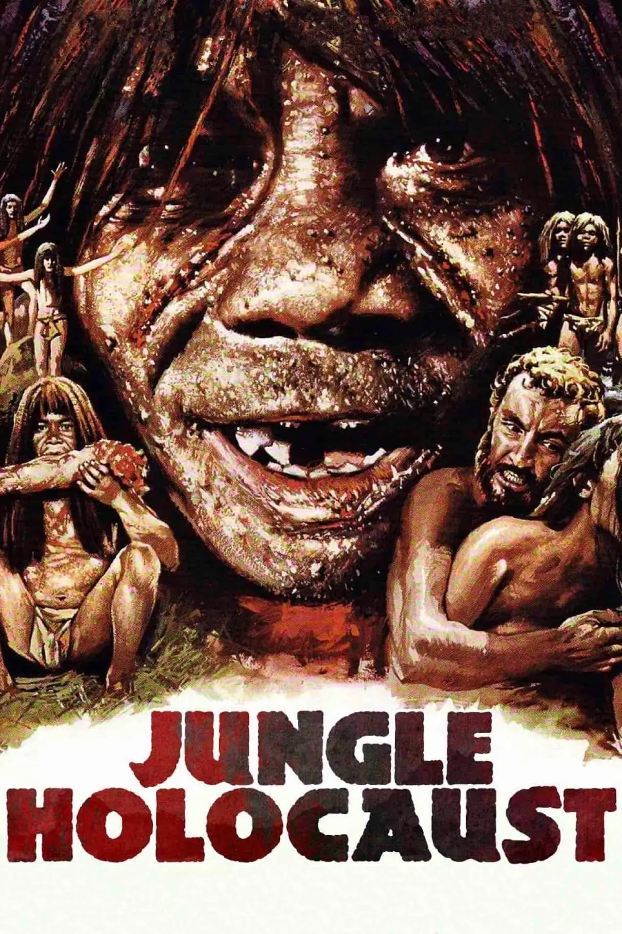 Plakat filmowy "Zapomniany świat kanibali"