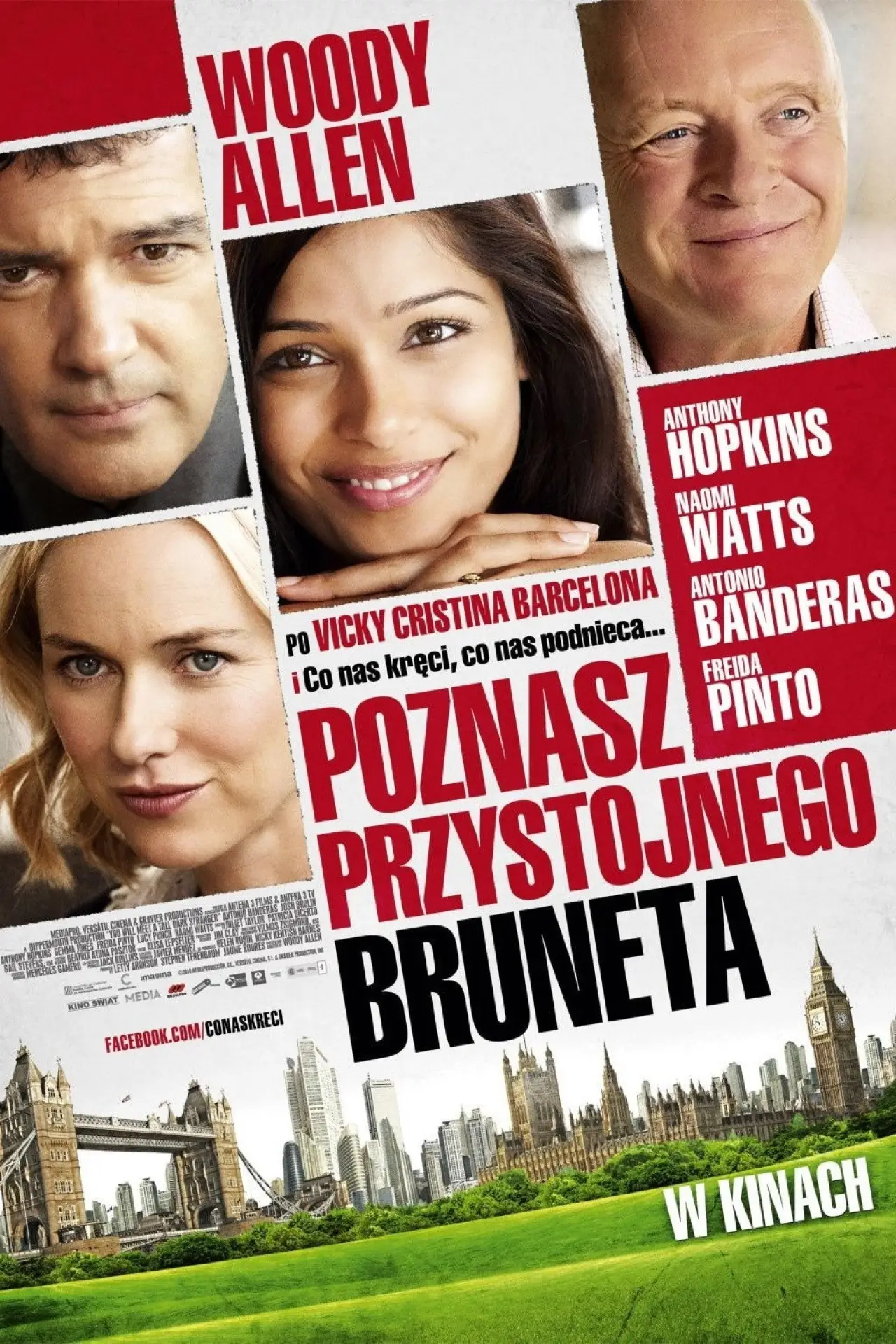 Plakat filmowy "Poznasz przystojnego bruneta"