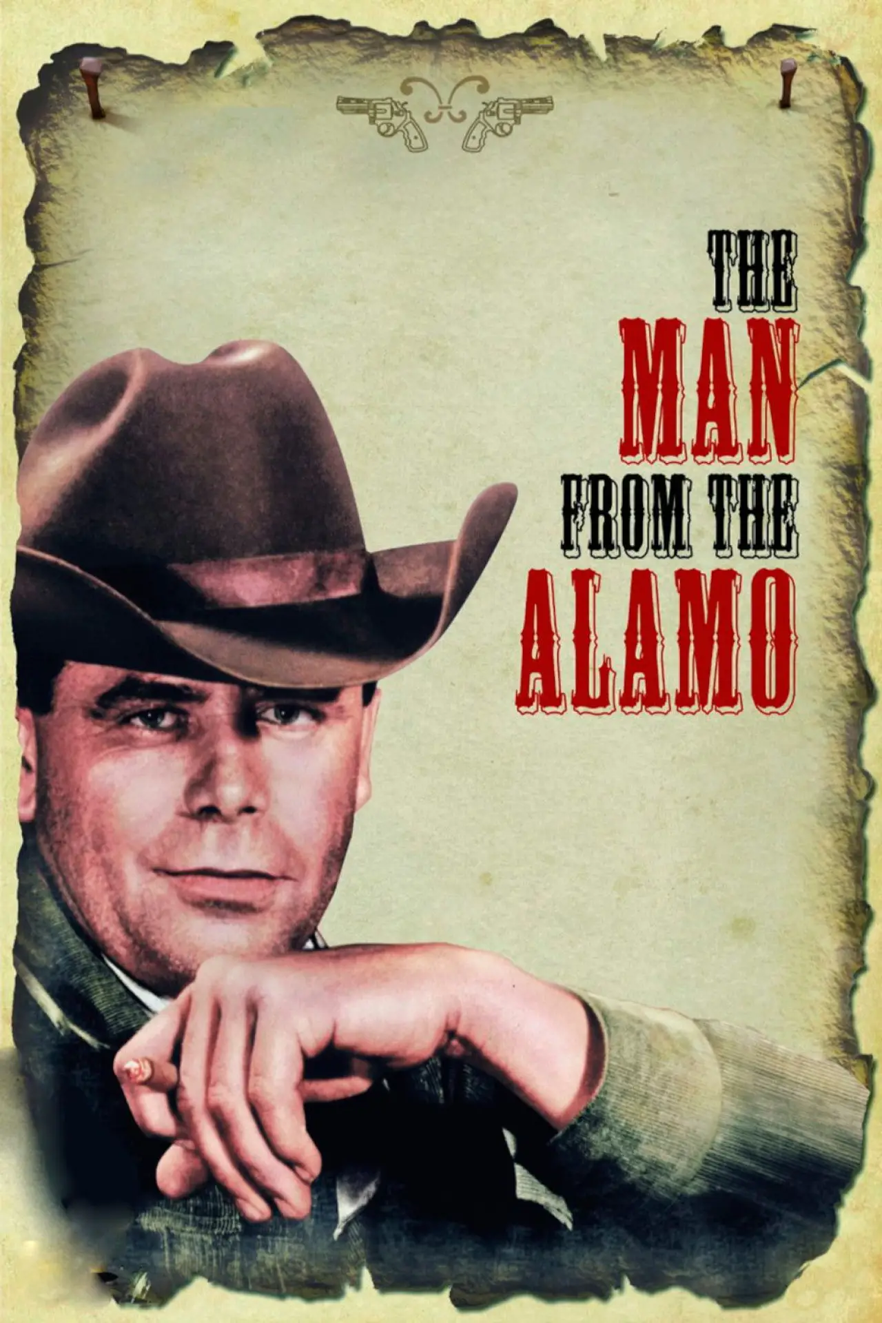 Plakat filmowy "Człowiek z Alamo"