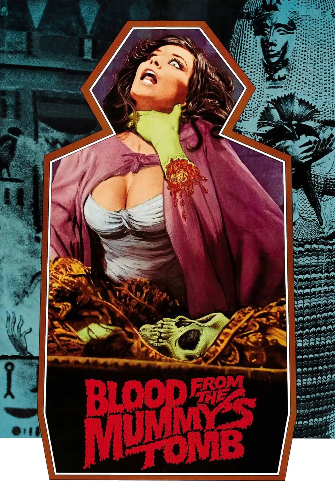 Plakat filmowy "Krew z grobowca mumii"