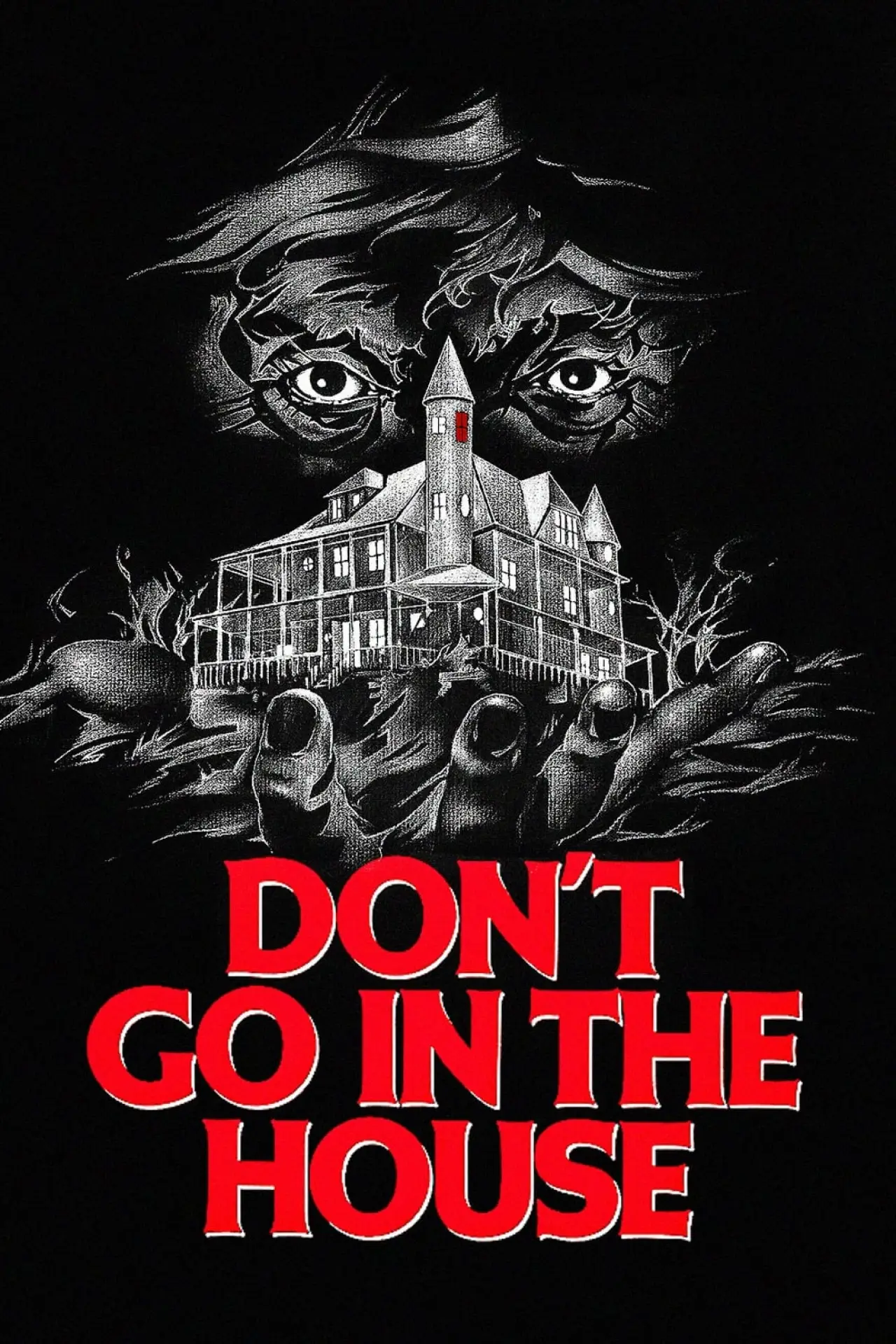 Plakat filmowy "Nie chodź do tego domu"