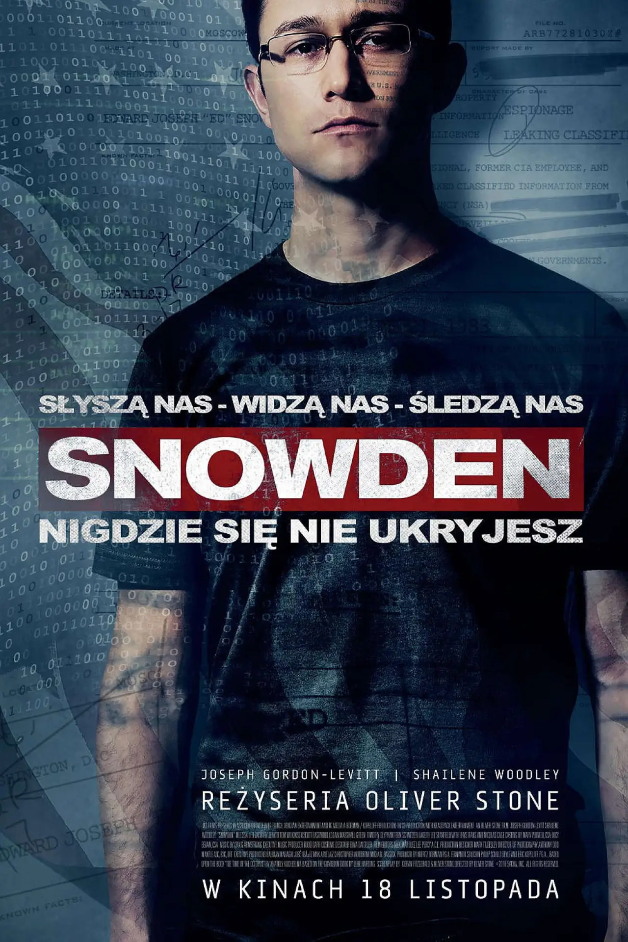 Plakat filmowy "Snowden"