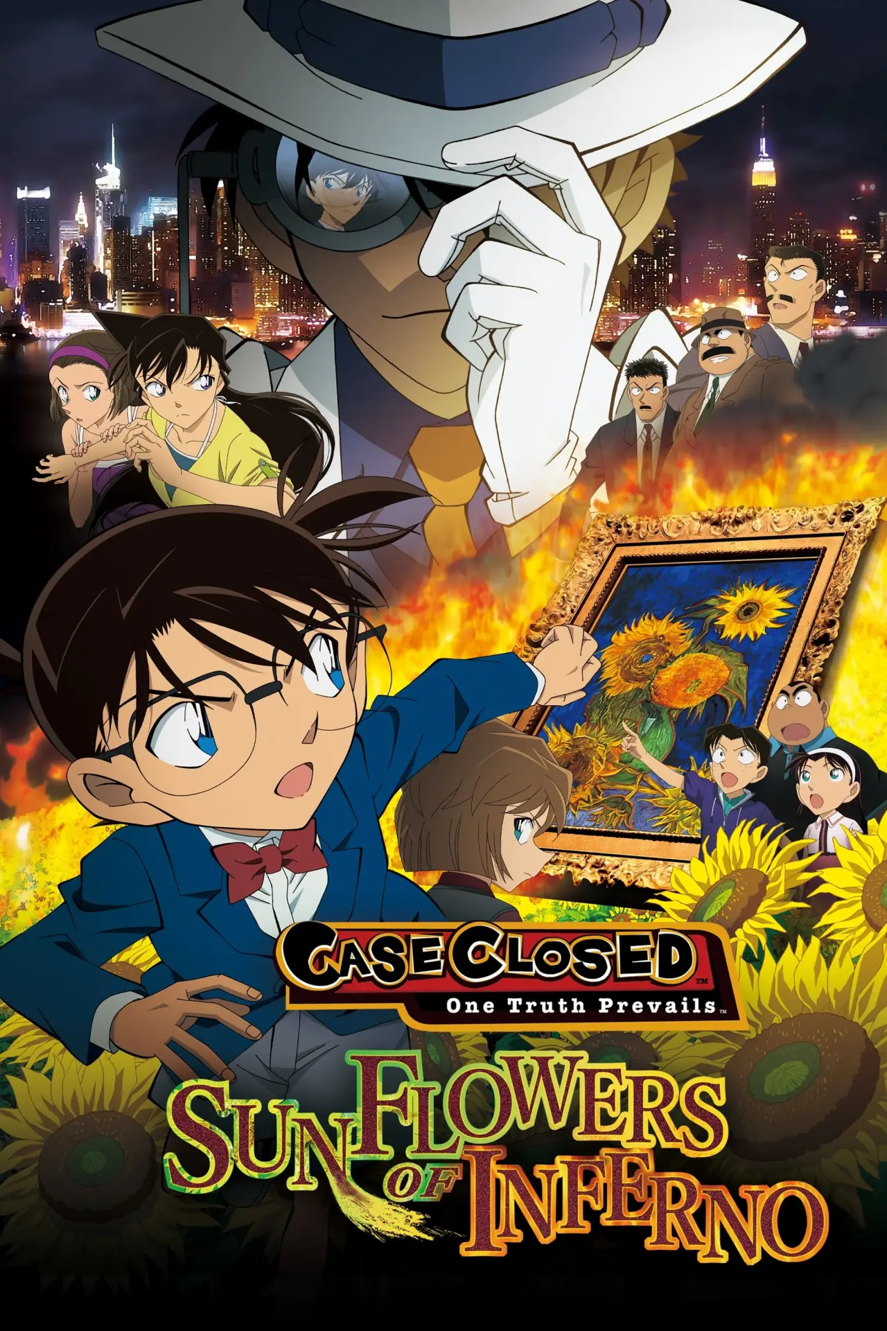 Plakat filmowy "名探偵コナン 業火の向日葵"