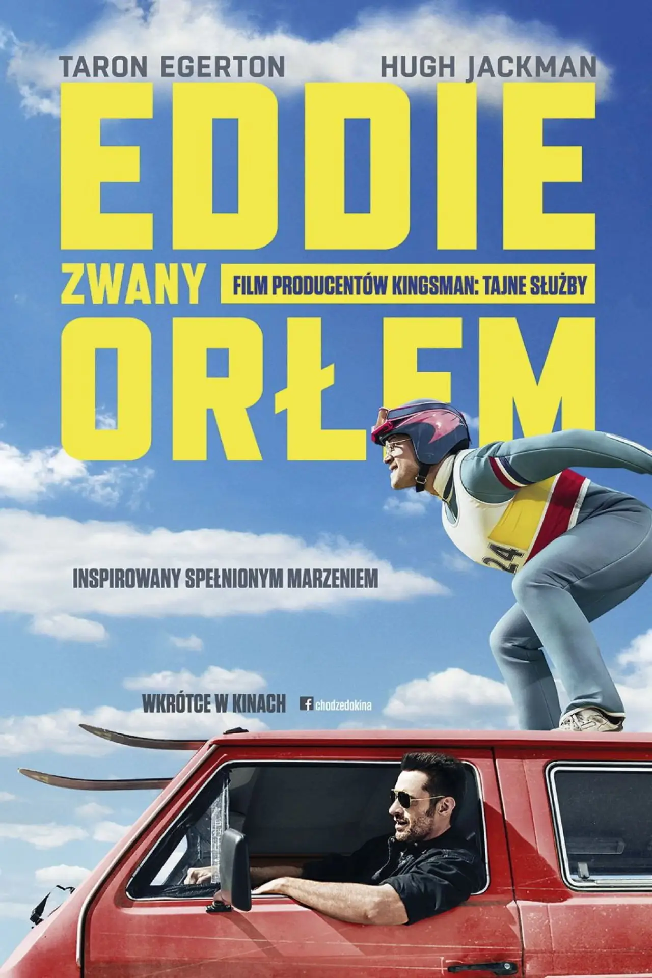 Plakat filmowy "Eddie zwany Orłem"