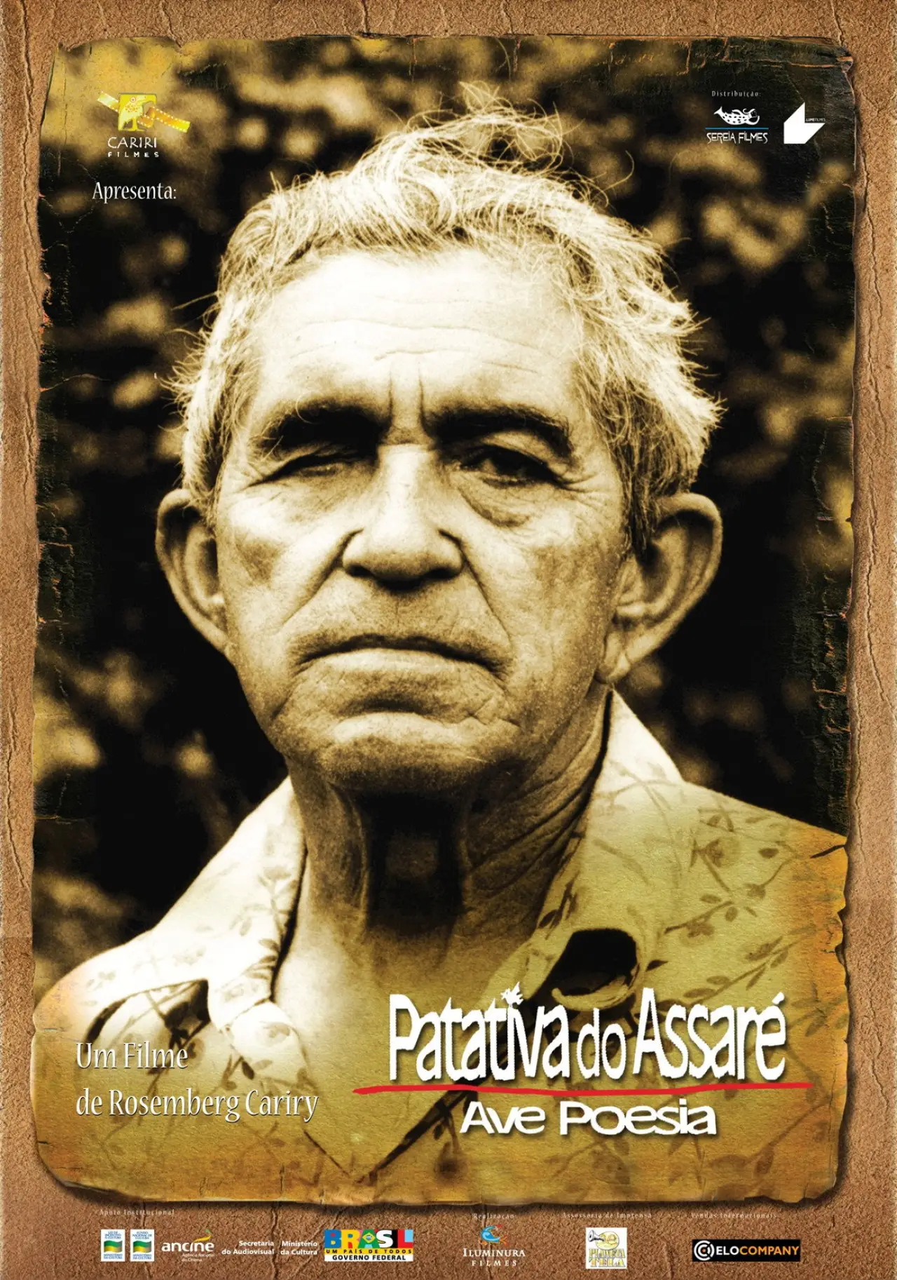 Plakat filmowy "Patativa do Assaré - Ave Poesia"