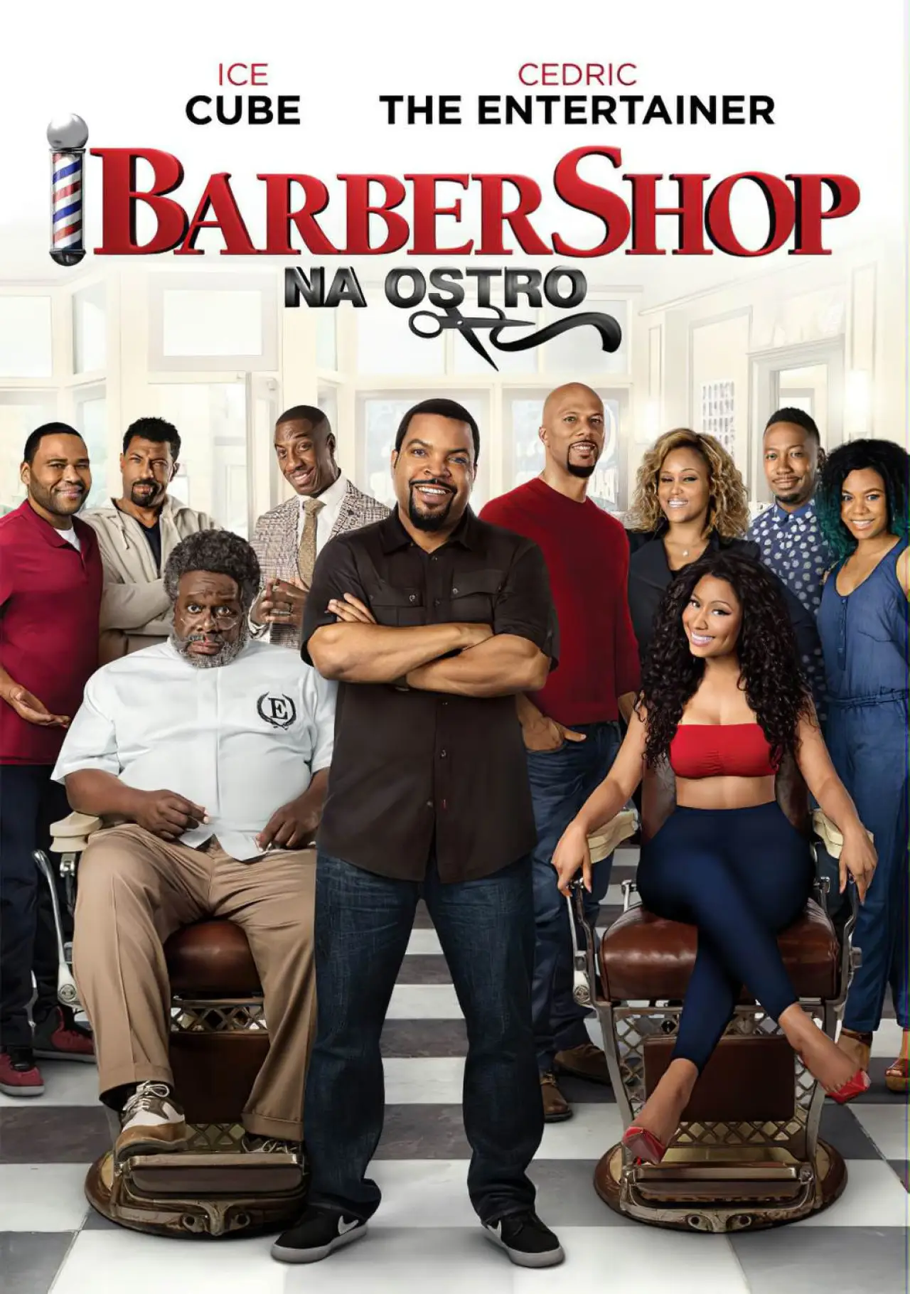 Plakat filmowy "Barbershop 3: Na ostro"