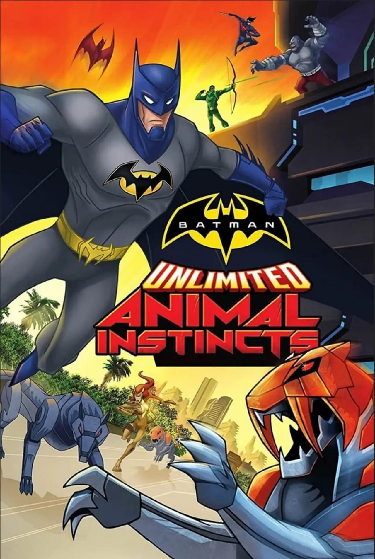 Plakat filmowy "Batman Unlimited: Zwierzęcy instynkt"
