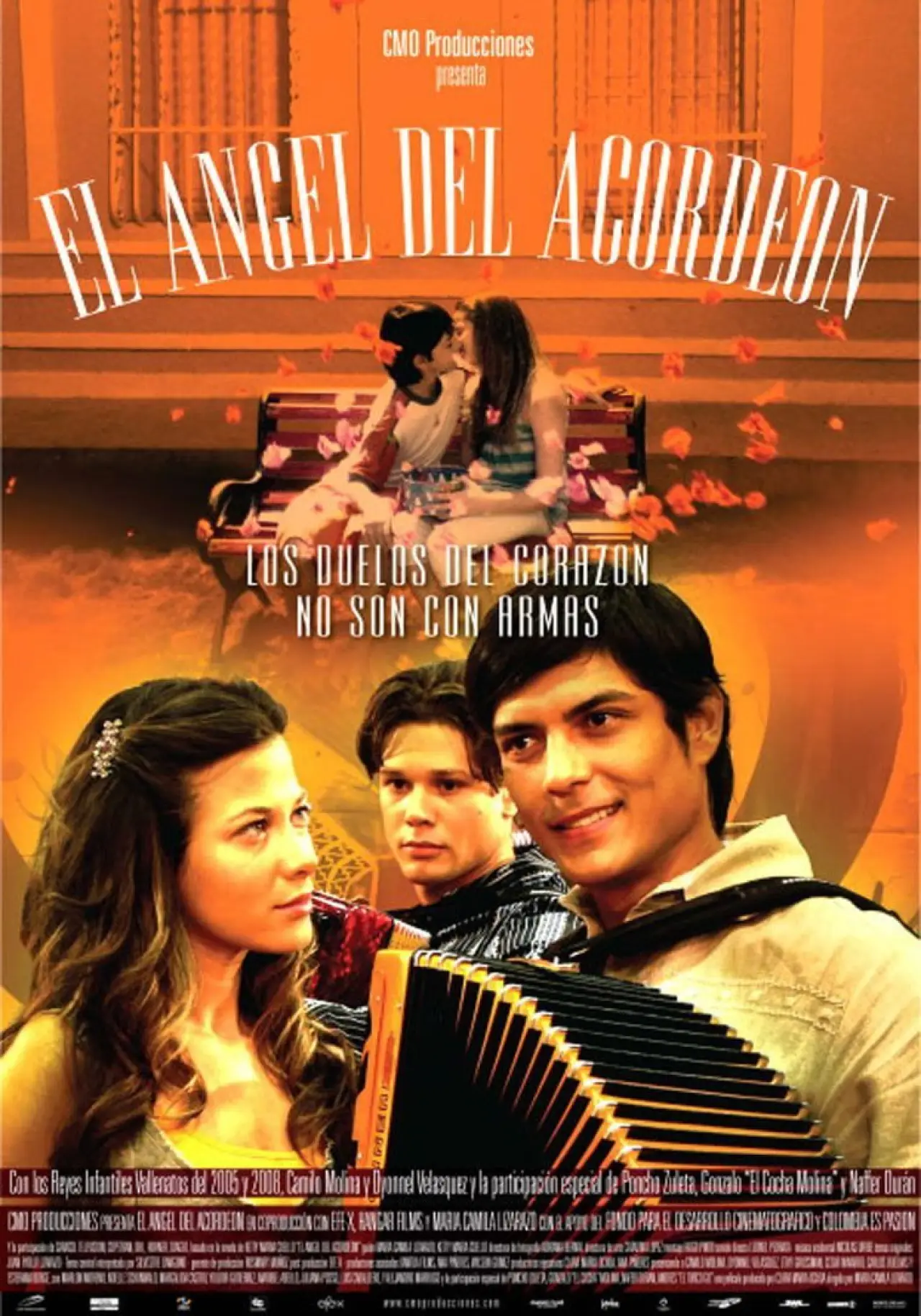 Plakat filmowy "El ángel del acordeón"