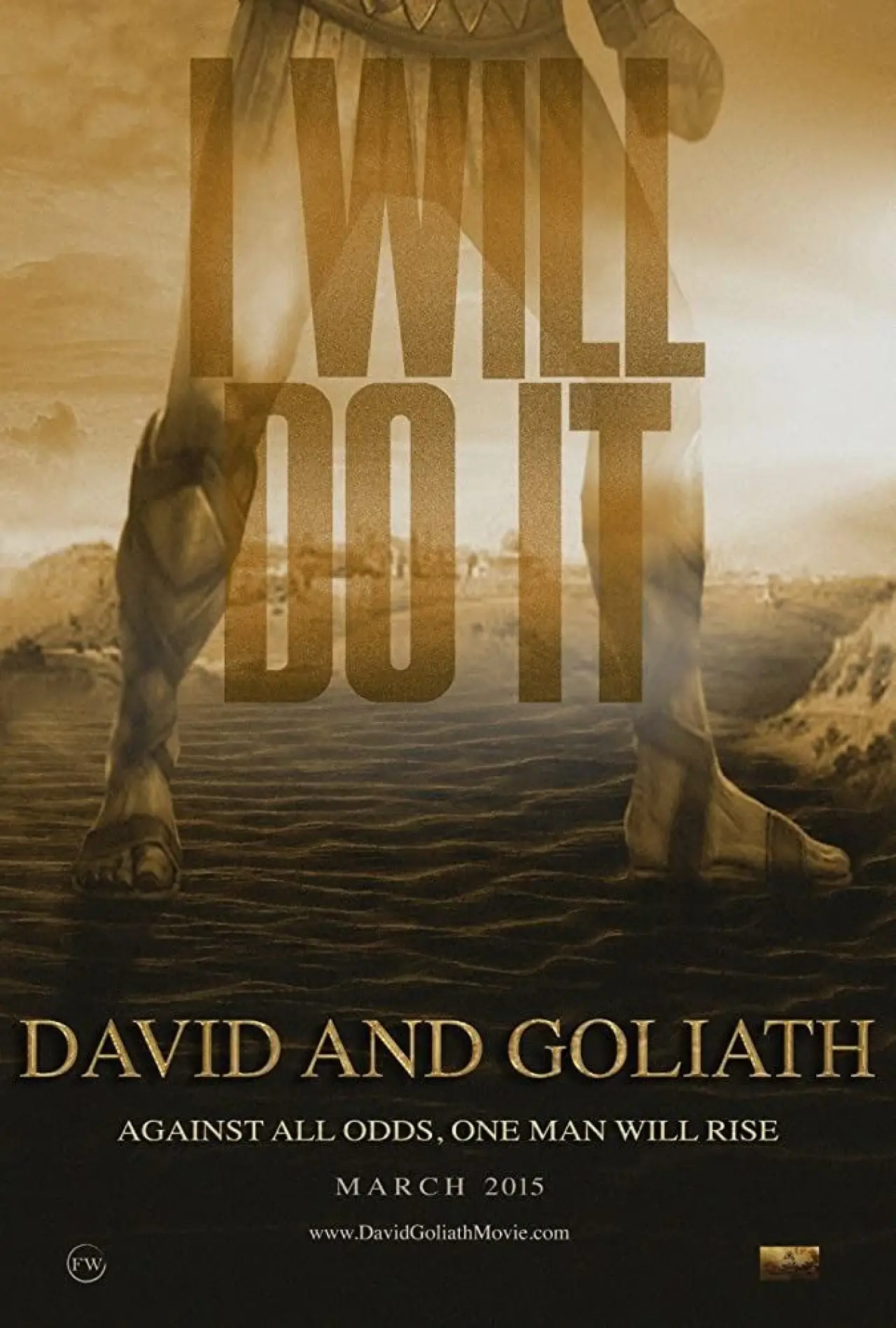 Plakat filmowy "Dawid i Goliat"