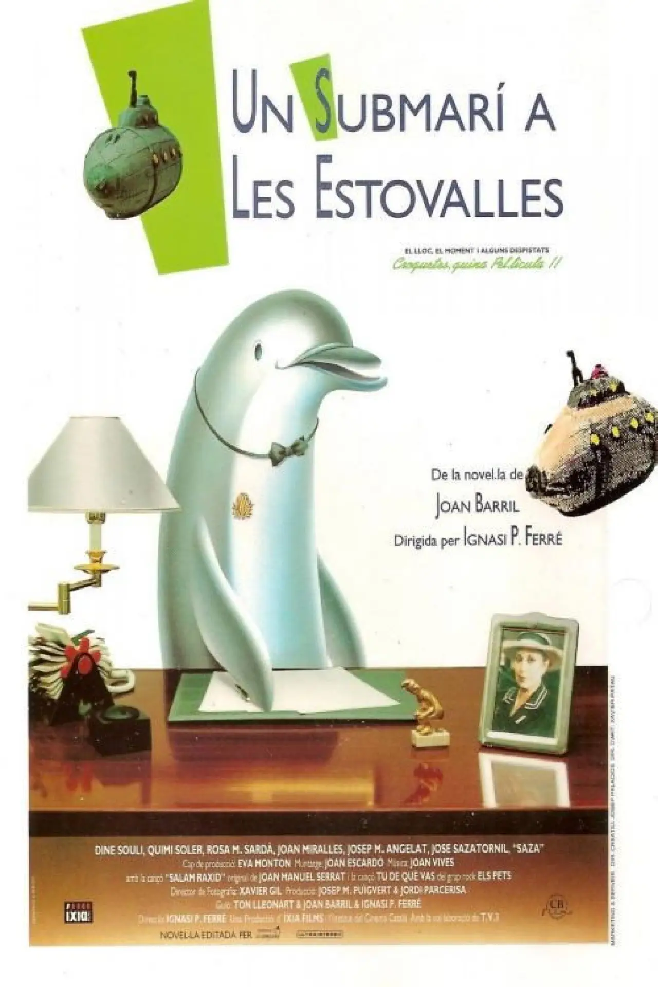 Plakat filmowy "Un submarí a les estovalles"
