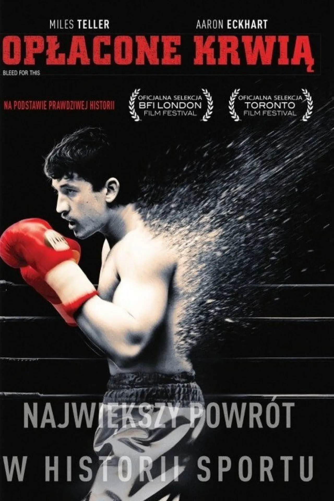 Plakat filmowy "Opłacone krwią"