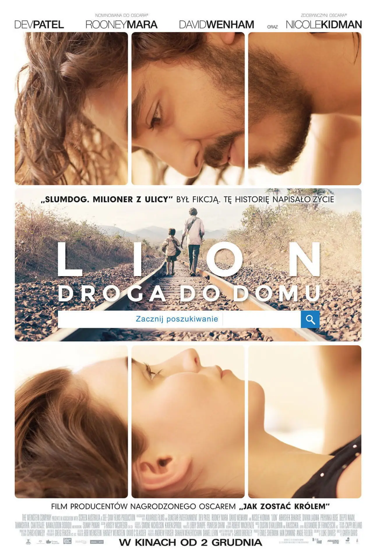 Plakat filmowy "Lion. Droga do domu"