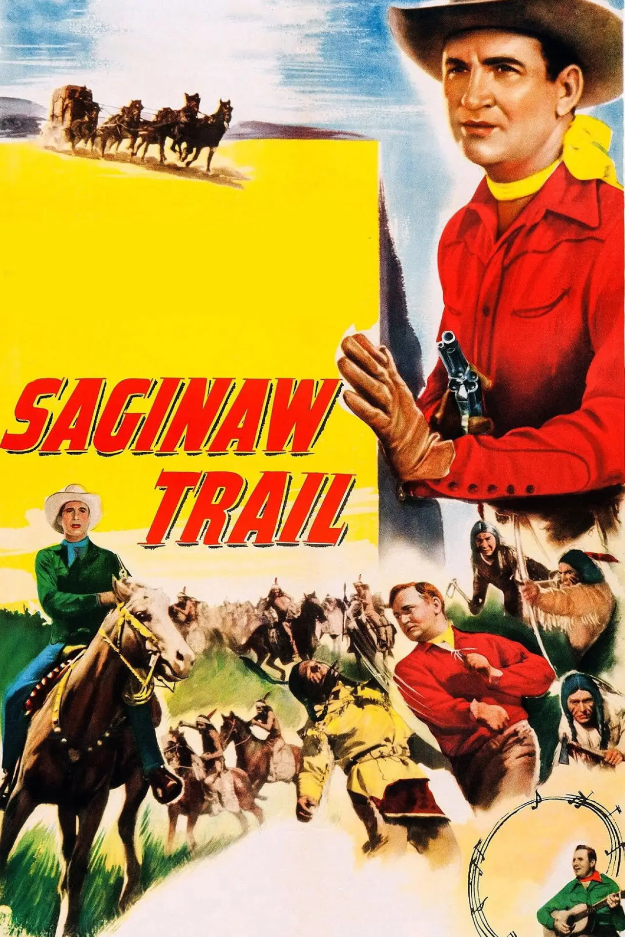 Plakat filmowy "Saginaw Trail"