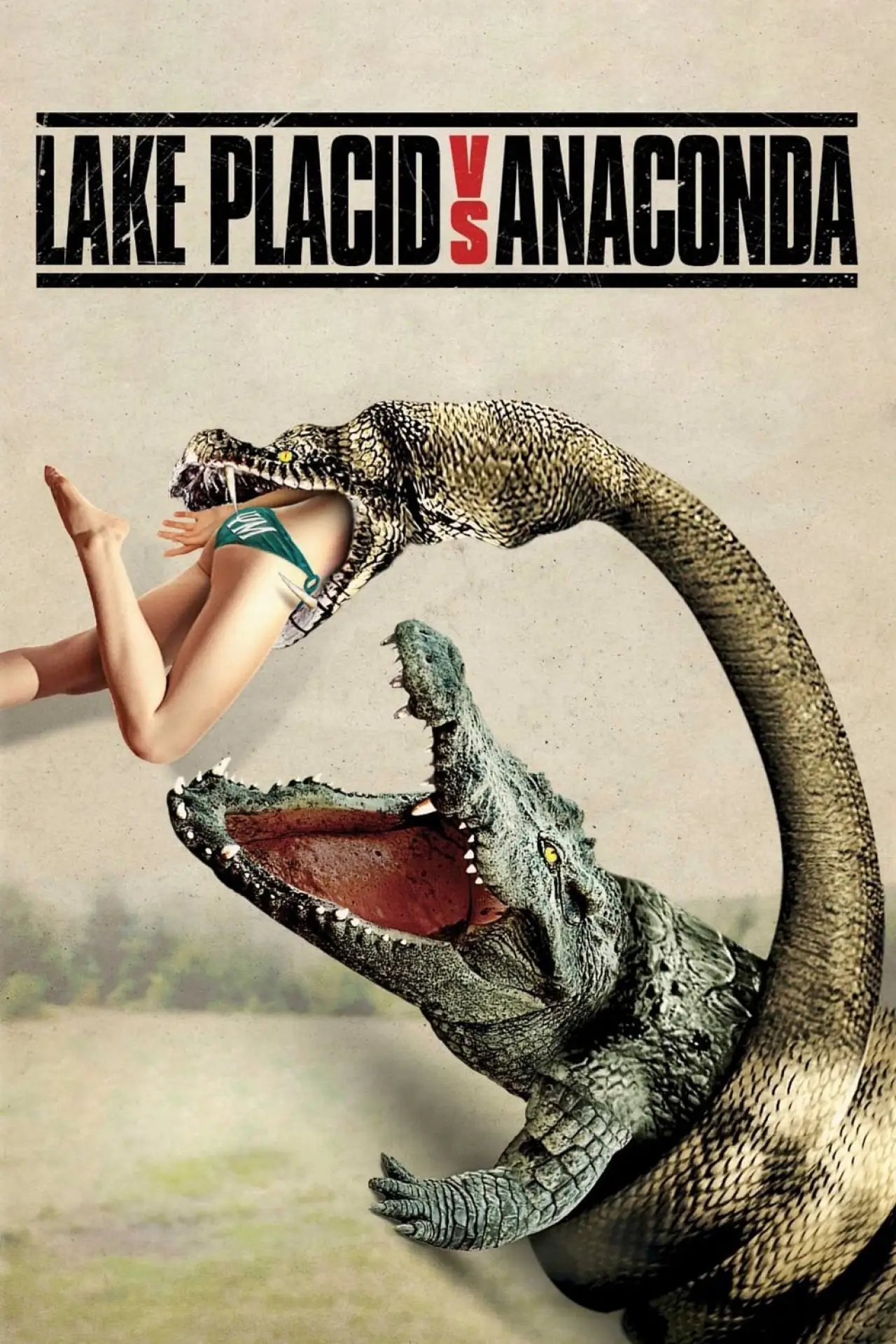 Plakat filmowy "Aligator kontra Anakonda"