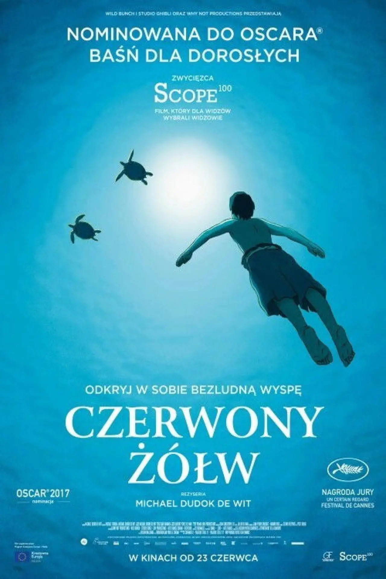 Plakat filmowy "Czerwony żółw"
