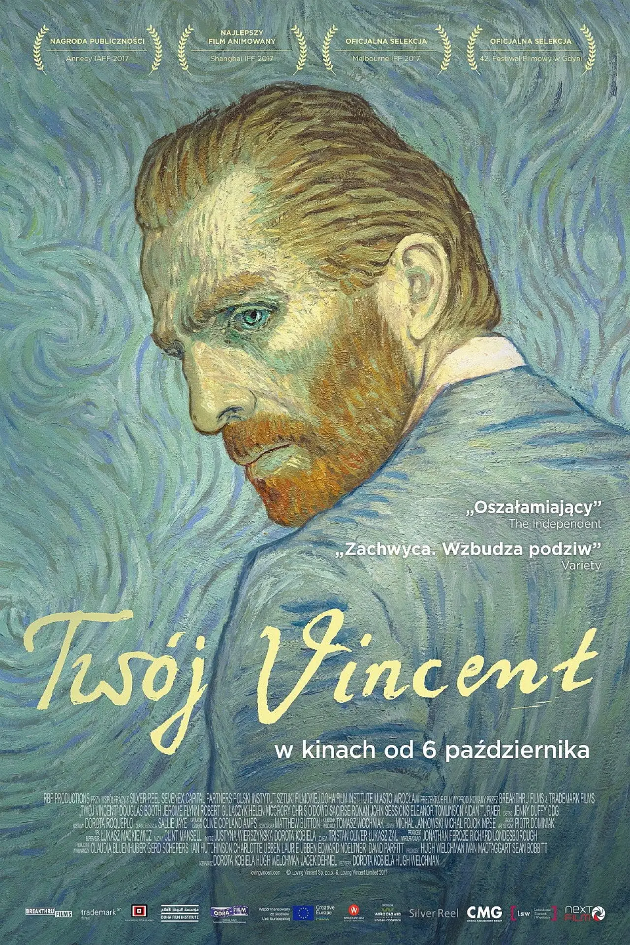 Plakat filmowy "Twój Vincent"