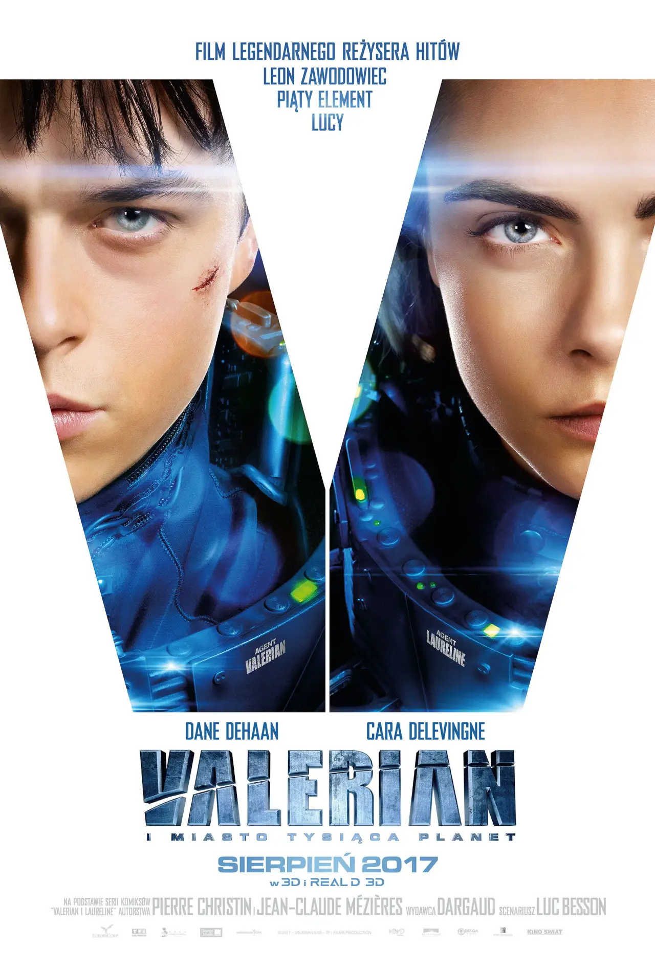 Plakat filmowy "Valerian i Miasto Tysiąca Planet"