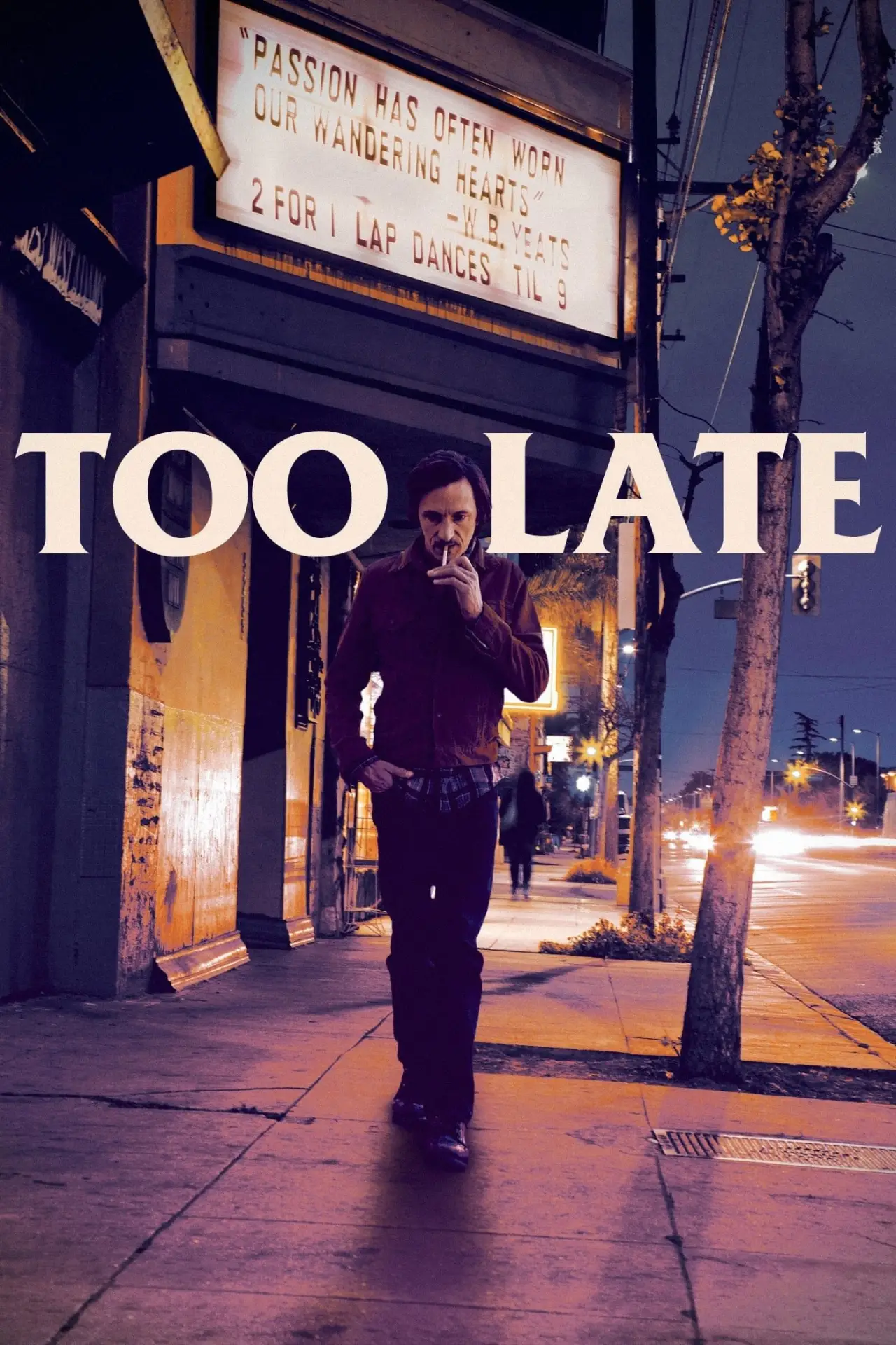 Plakat filmowy "Too Late"
