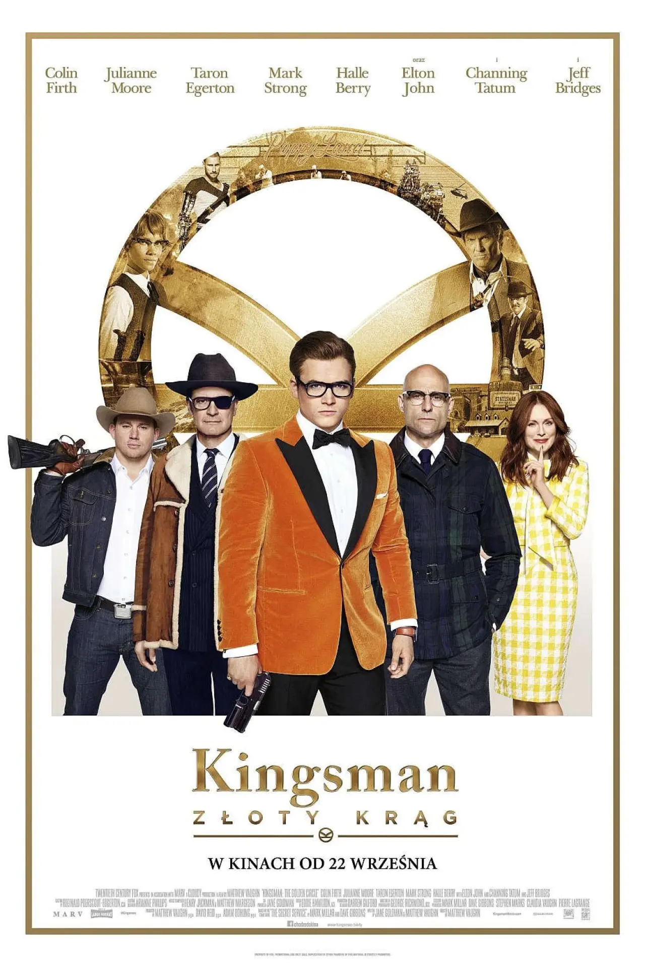 Plakat filmowy "Kingsman: Złoty Krąg"