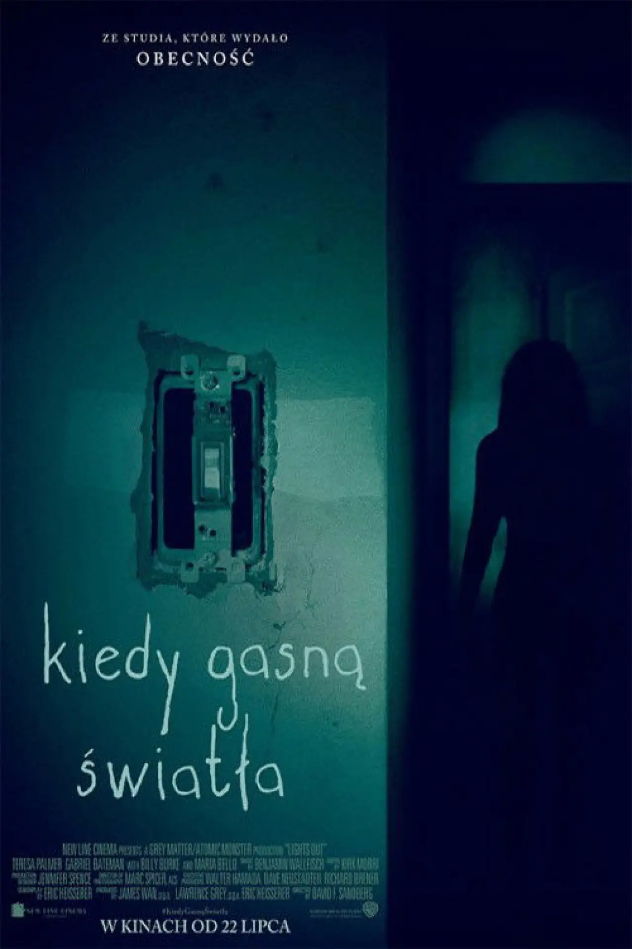 Plakat filmowy "Kiedy Gasną Światła"