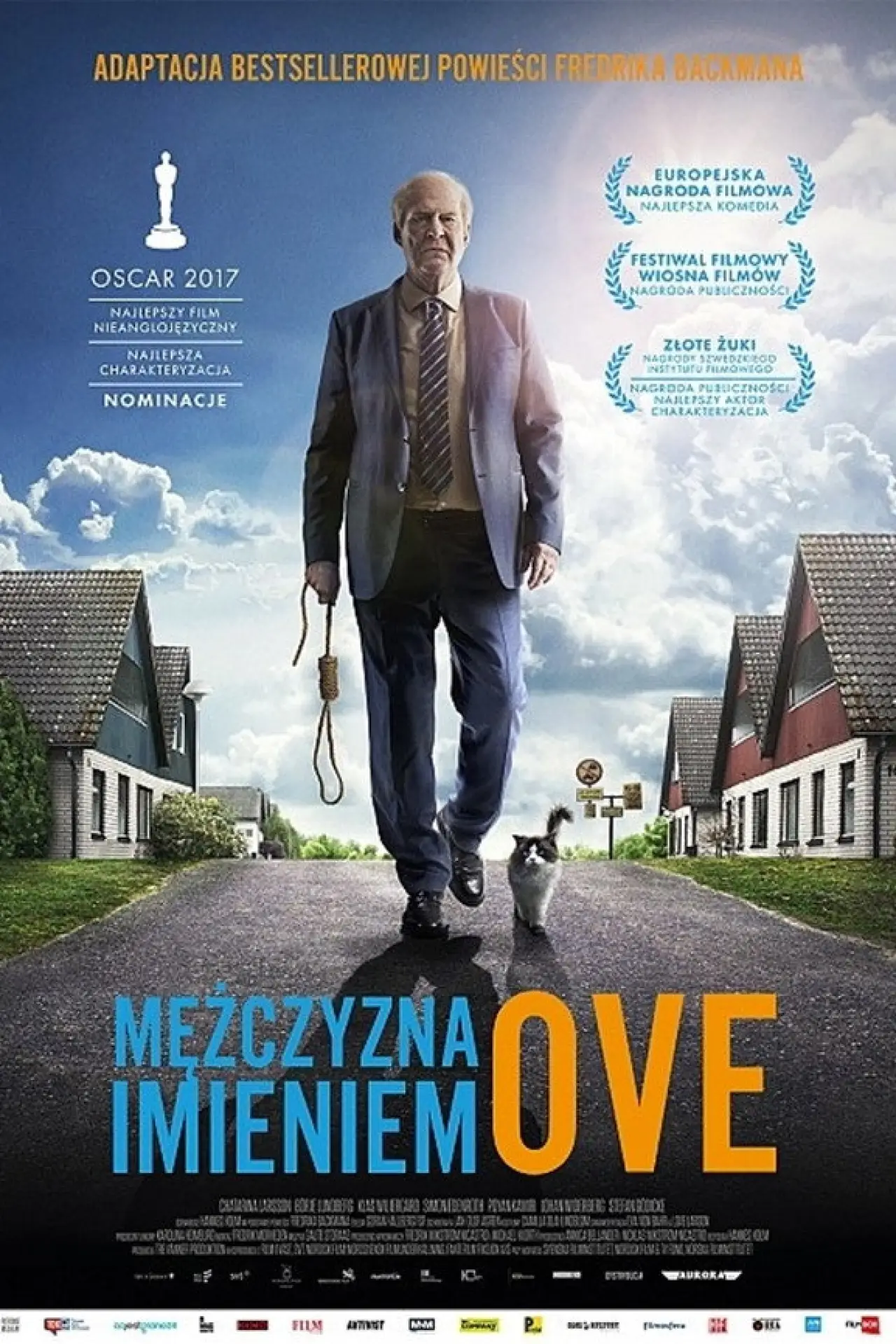 Plakat filmowy "Mężczyzna imieniem Ove"