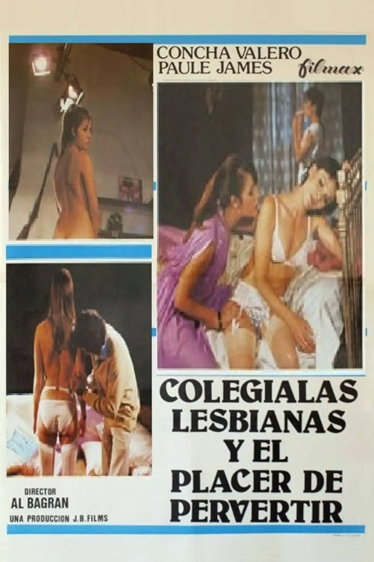 Plakat filmowy "Colegialas lesbianas y el placer de pervertir"