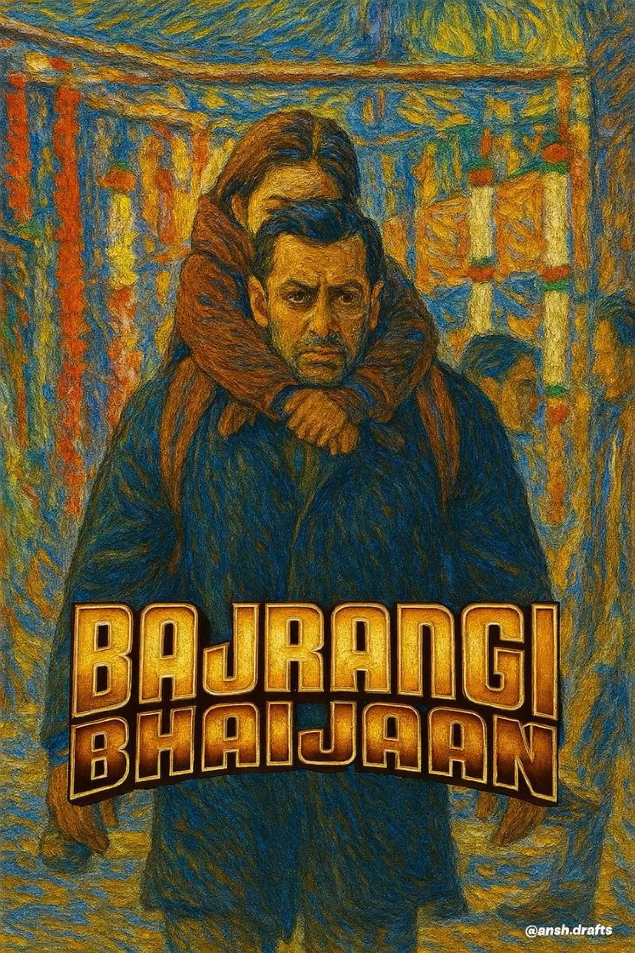 Plakat filmowy "Bajrangi Bhaijaan"