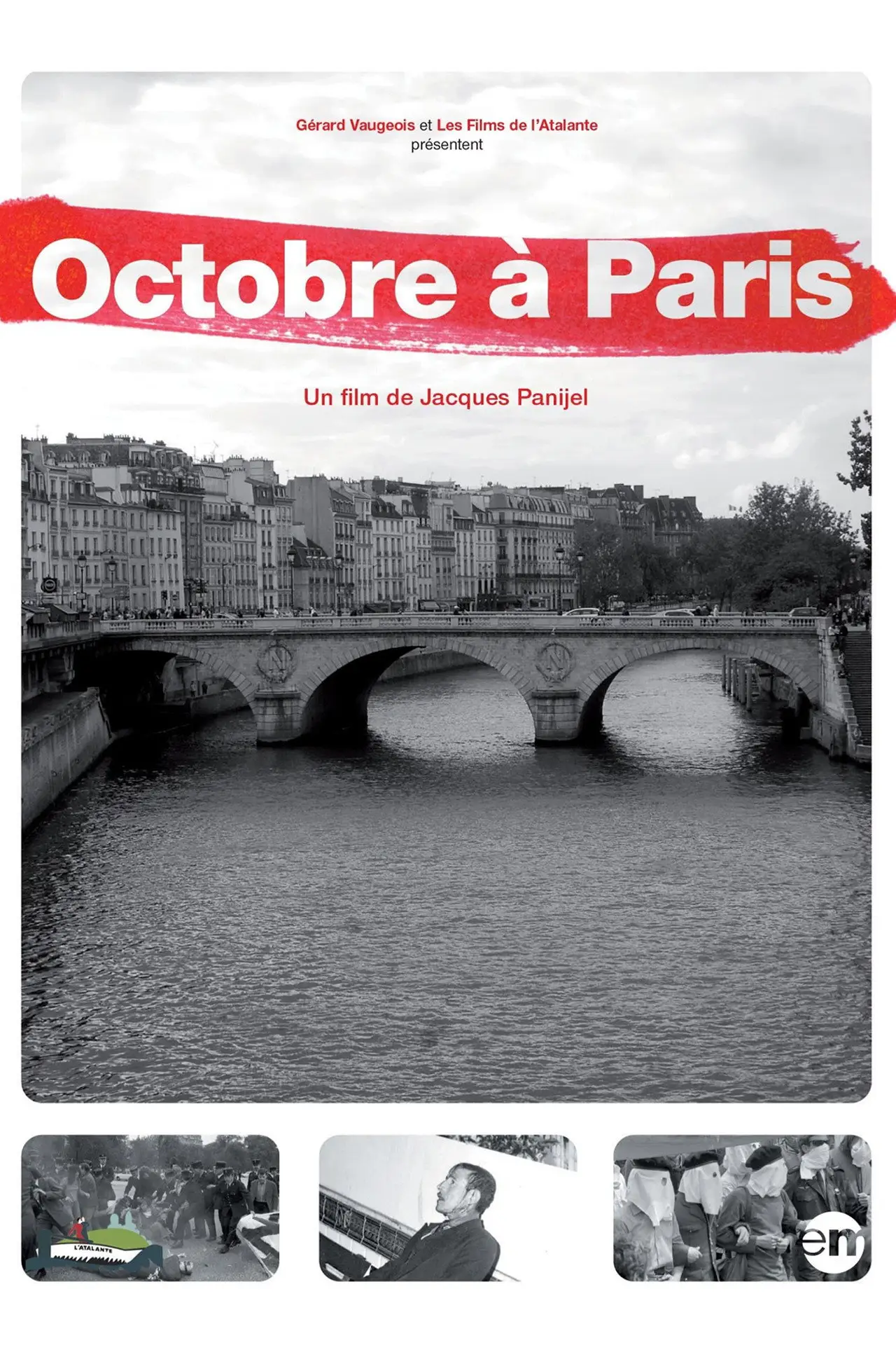 Plakat filmowy "Octobre à Paris"
