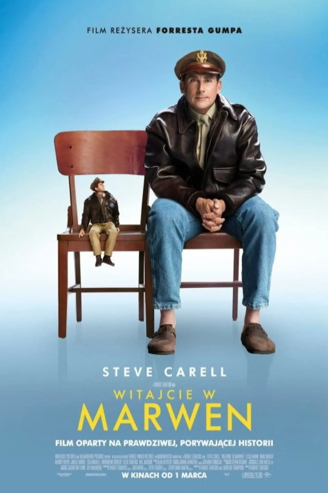 Plakat filmowy "Witajcie w Marwen"